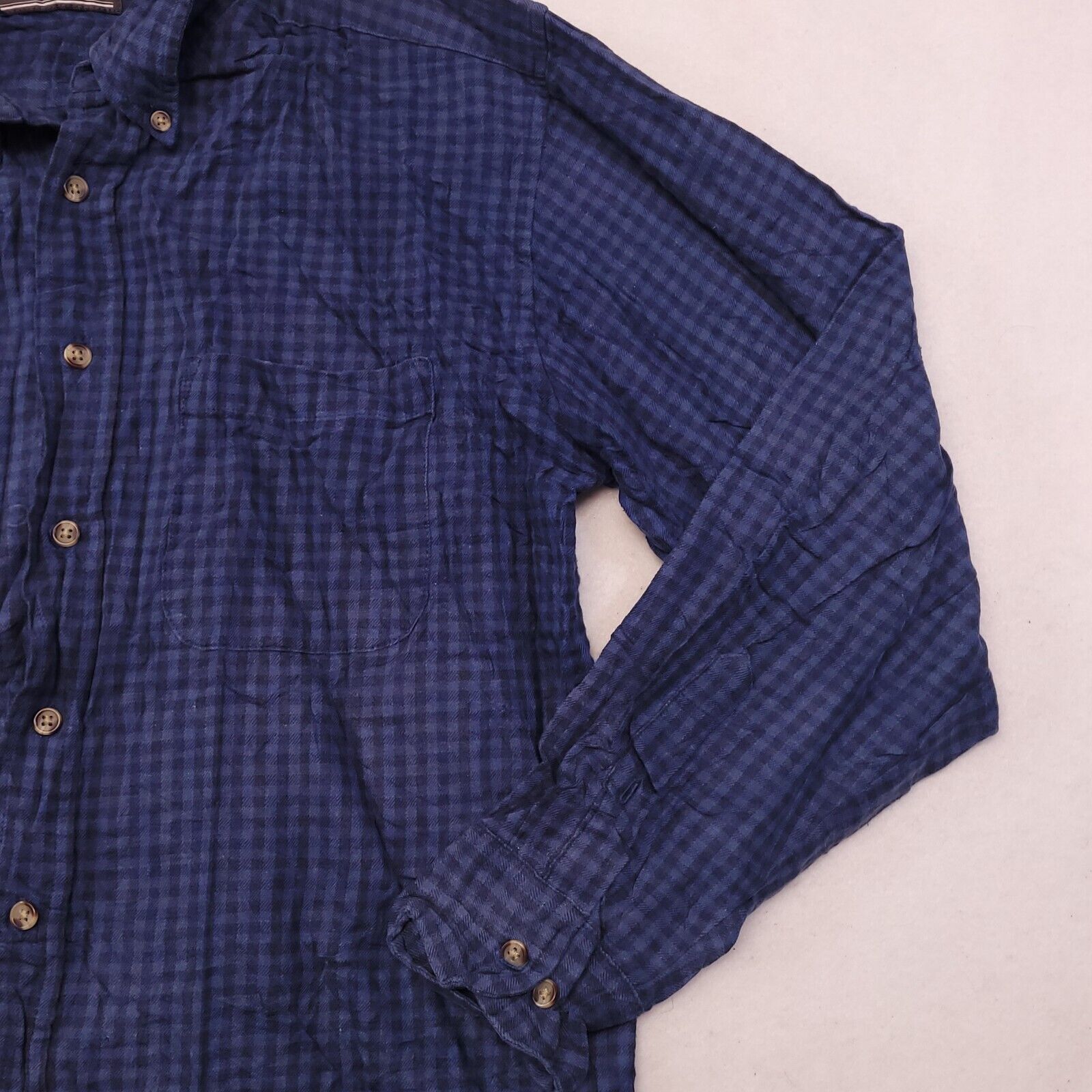David Taylor David Taylor Gingham Flannel Button Up Shirt Men Size M Blue Size US M / EU 48-50 / 2 - 7 Thumbnail