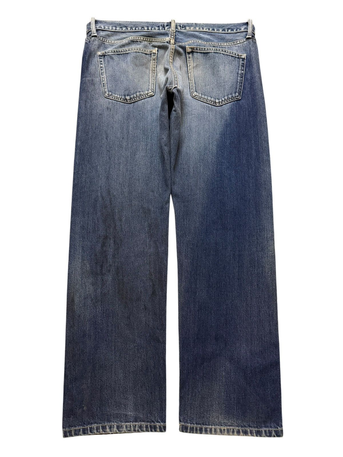 Uniqlo Vintage Y2K Japan Uniqlo Selvegde Faded Distress Loose Fit Size US 34 / EU 50 - 2 Thumbnail