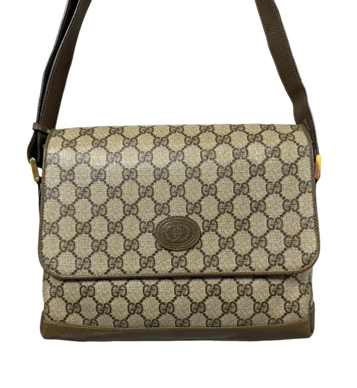 Gucci Vtg🔥Gucci Monogram GG Supreme Sling Bag Made In Italy Size ONE SIZE - 2 Thumbnail