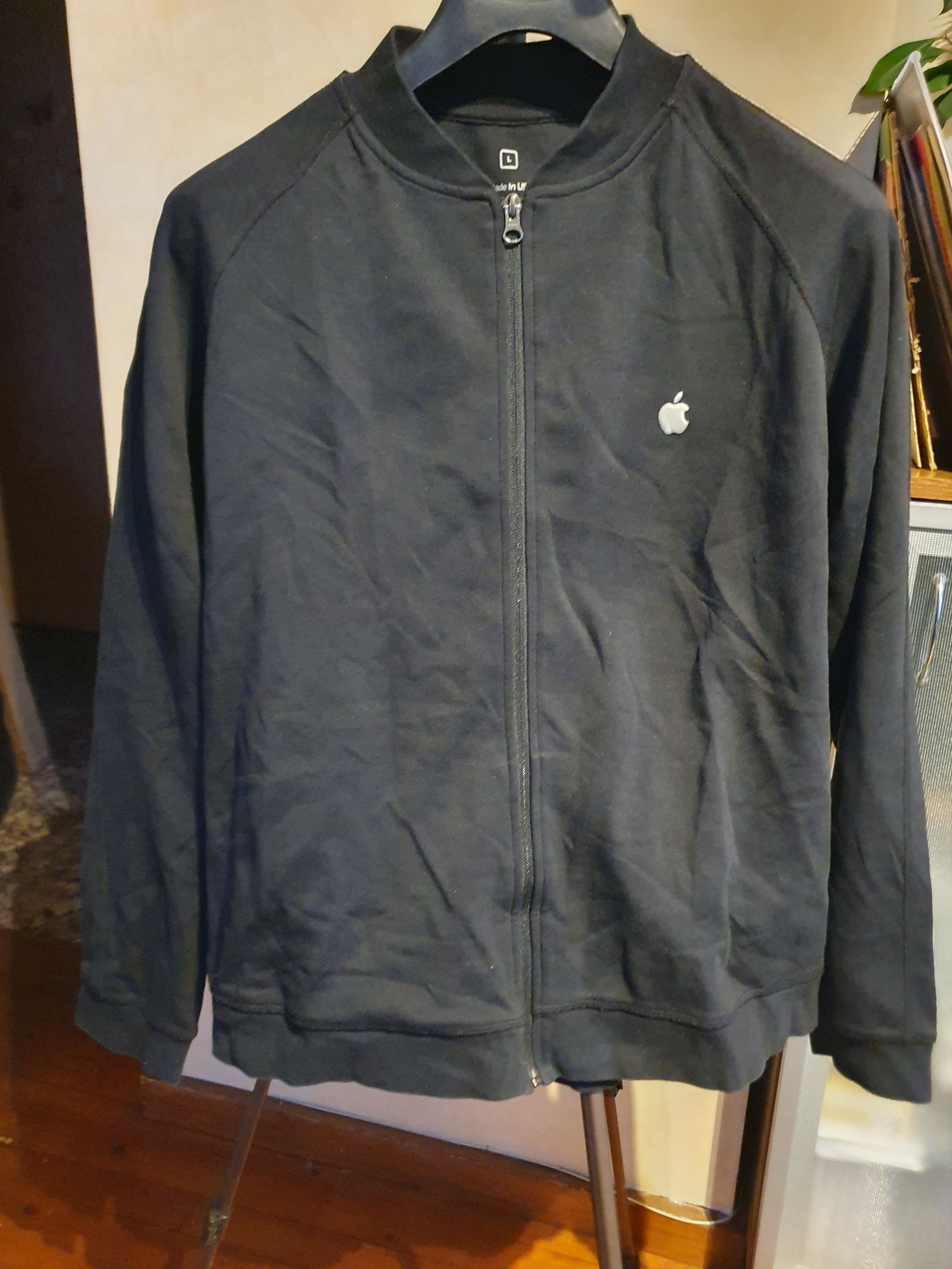 Apple Apple Inc Bomber Sweatshirt Stitched Apple Made in USA sz L Size US L / EU 52-54 / 3 - 5 Thumbnail