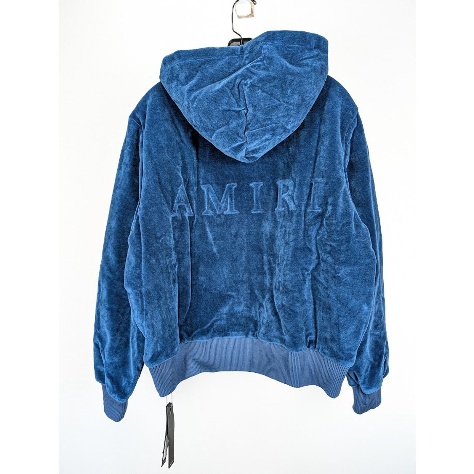 Amiri o1rshd1 Velour Hoodie in Blue Size US XL / EU 56 / 4 - 10 Thumbnail