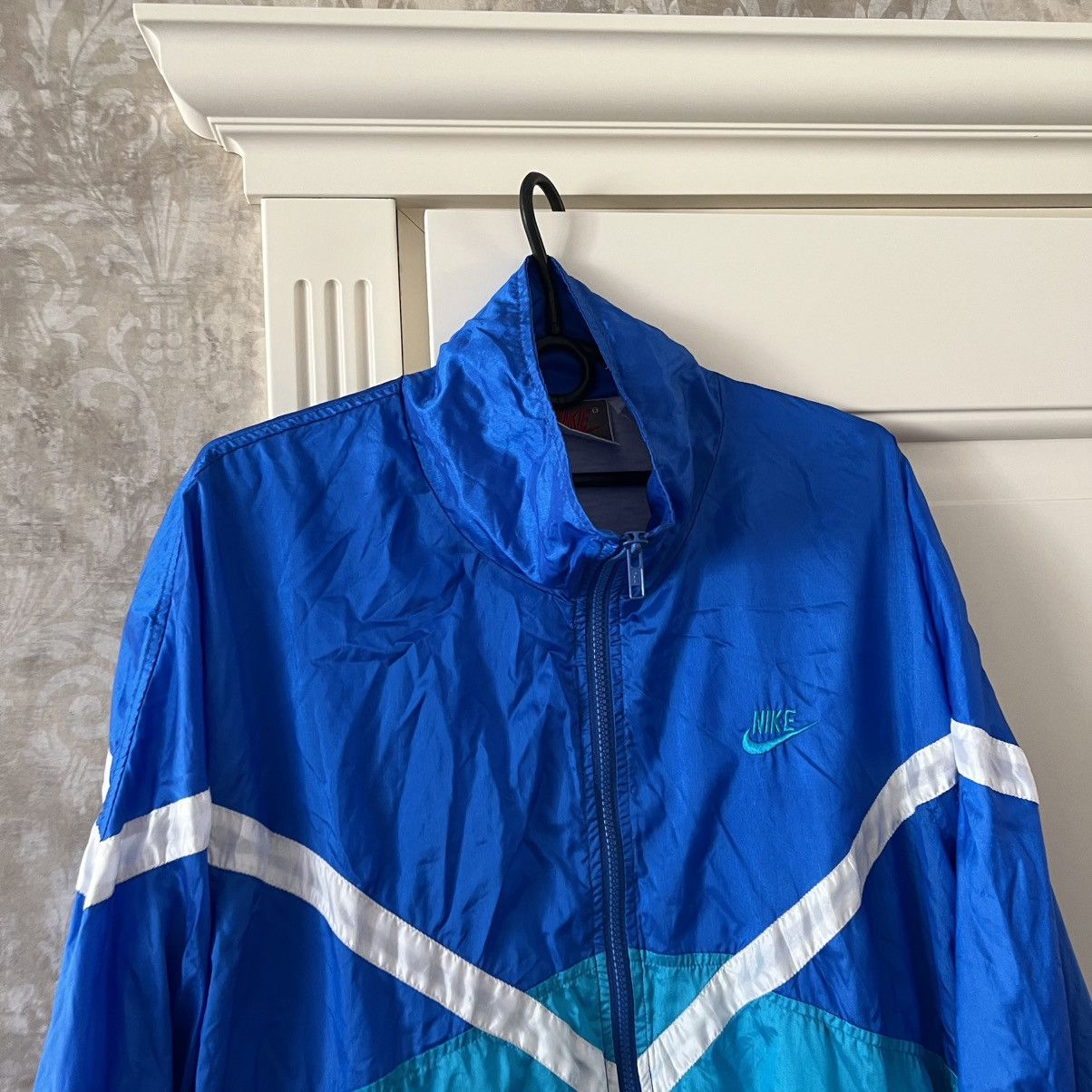 Nike Vintage 💥 Nike Nylon Jacket RETRO Size US L / EU 52-54 / 3 - 4 Thumbnail
