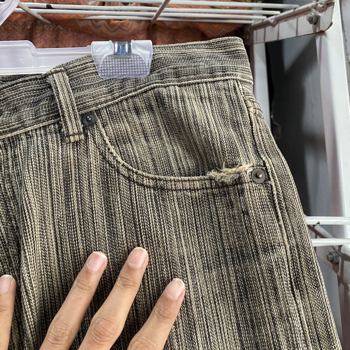 semanticdesign Semanticdesign Japanese Brand Hickory Stripe Denim Jeans Size US 30 / EU 46 - 8 Thumbnail