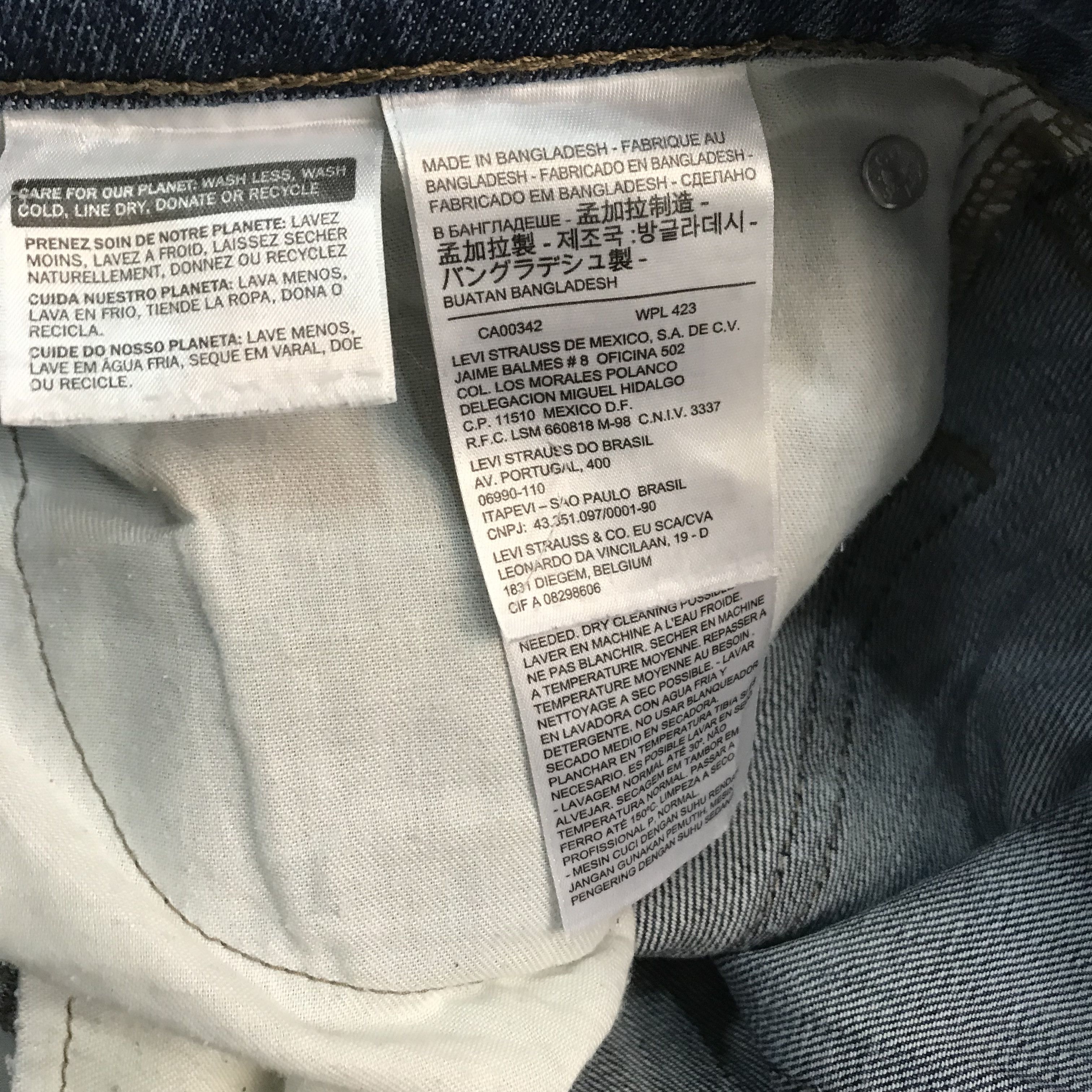 Levi's Vintage Retro Levis 511 Slim Straight Distressed Ripped Knee Size US 34 / EU 50 - 12 Thumbnail