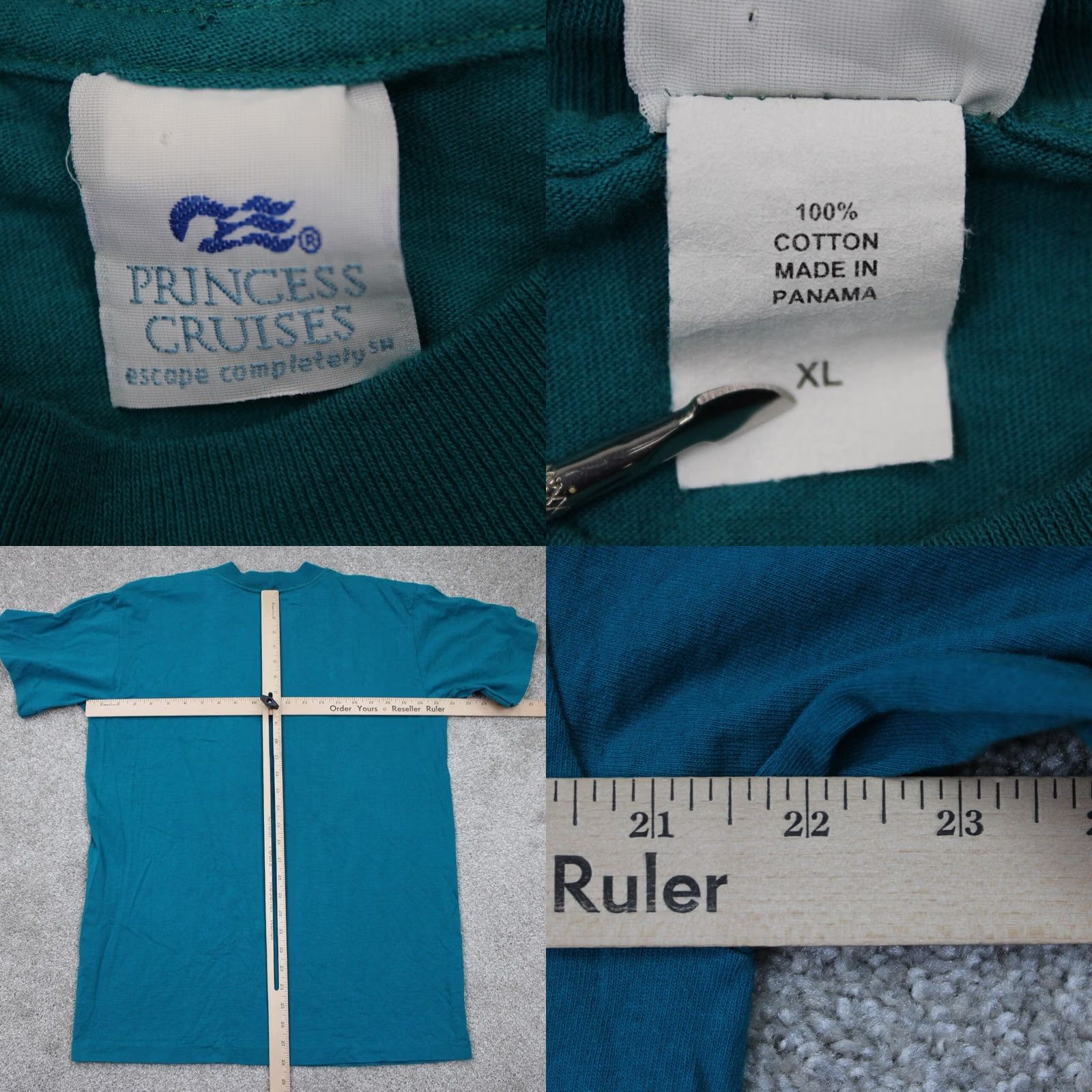 Vintage VINTAGE Osaka Japan Shirt Mens XL Blue Princess Cruises Cotton Single Stitch S/S Size US XL / EU 56 / 4 - 8 Thumbnail