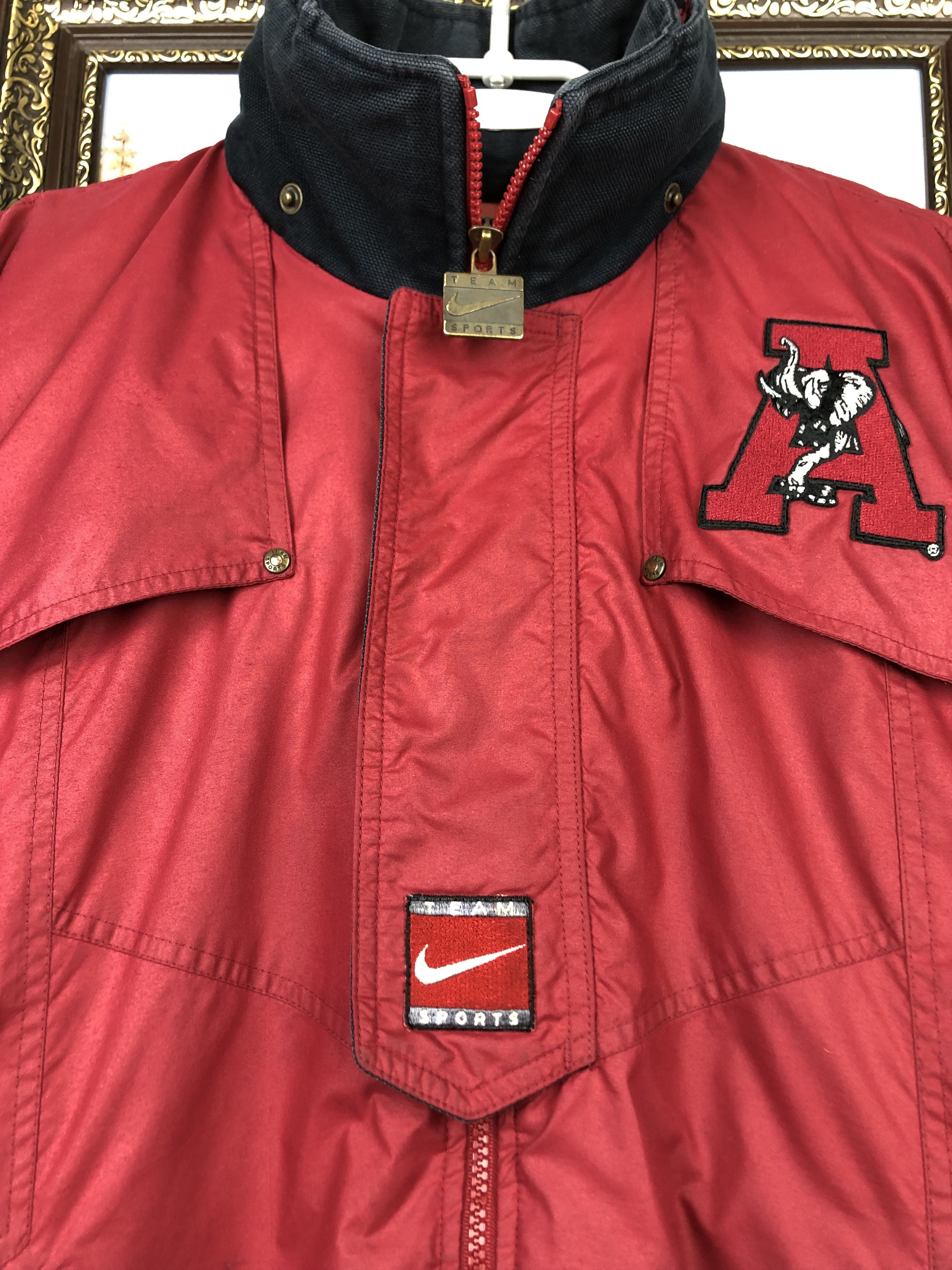 Nike × Vintage Vintage 90's Nike Alabama Crimson Tide Jacket Mens Bomber Size US M / EU 48-50 / 2 - 2 Thumbnail