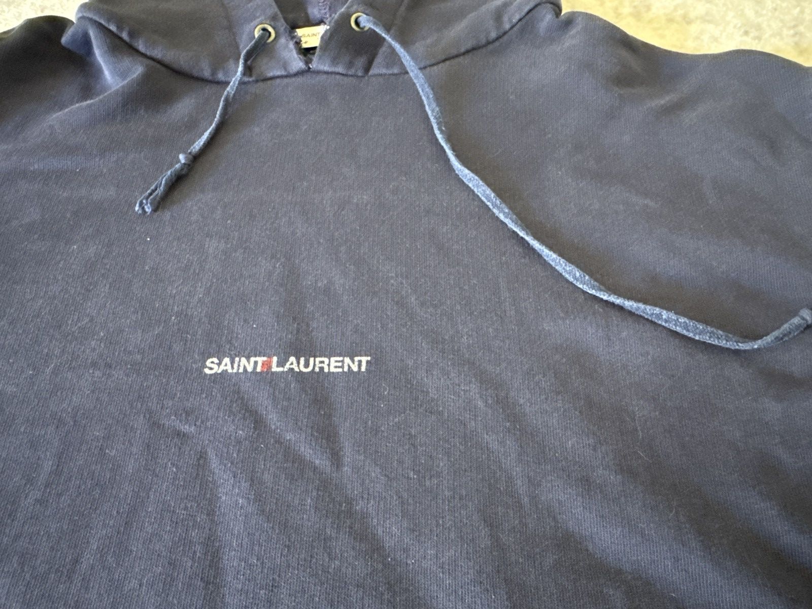 Saint Laurent Paris RARE Navy Saint Laurent Paris Hoodie M SLP Size US M / EU 48-50 / 2 - 2 Thumbnail