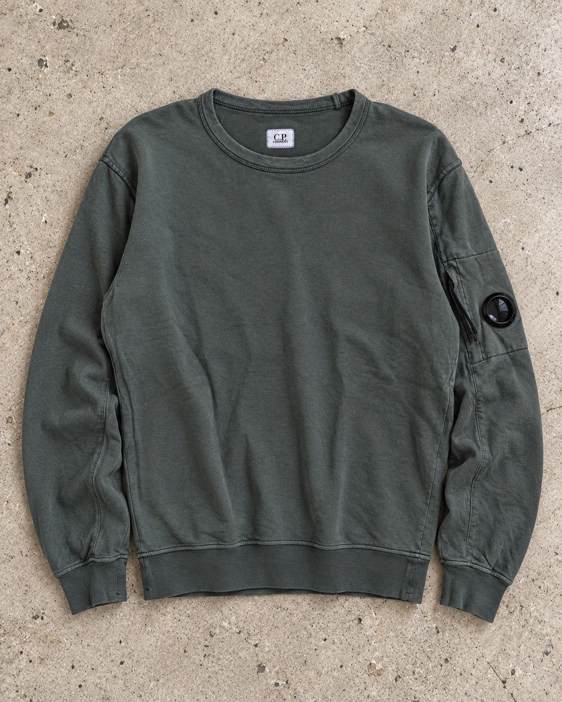 C.P. Company **C.P. Company Lens Sweatshirt – Olive Green Size US S / EU 44-46 / 1 - 1 Thumbnail