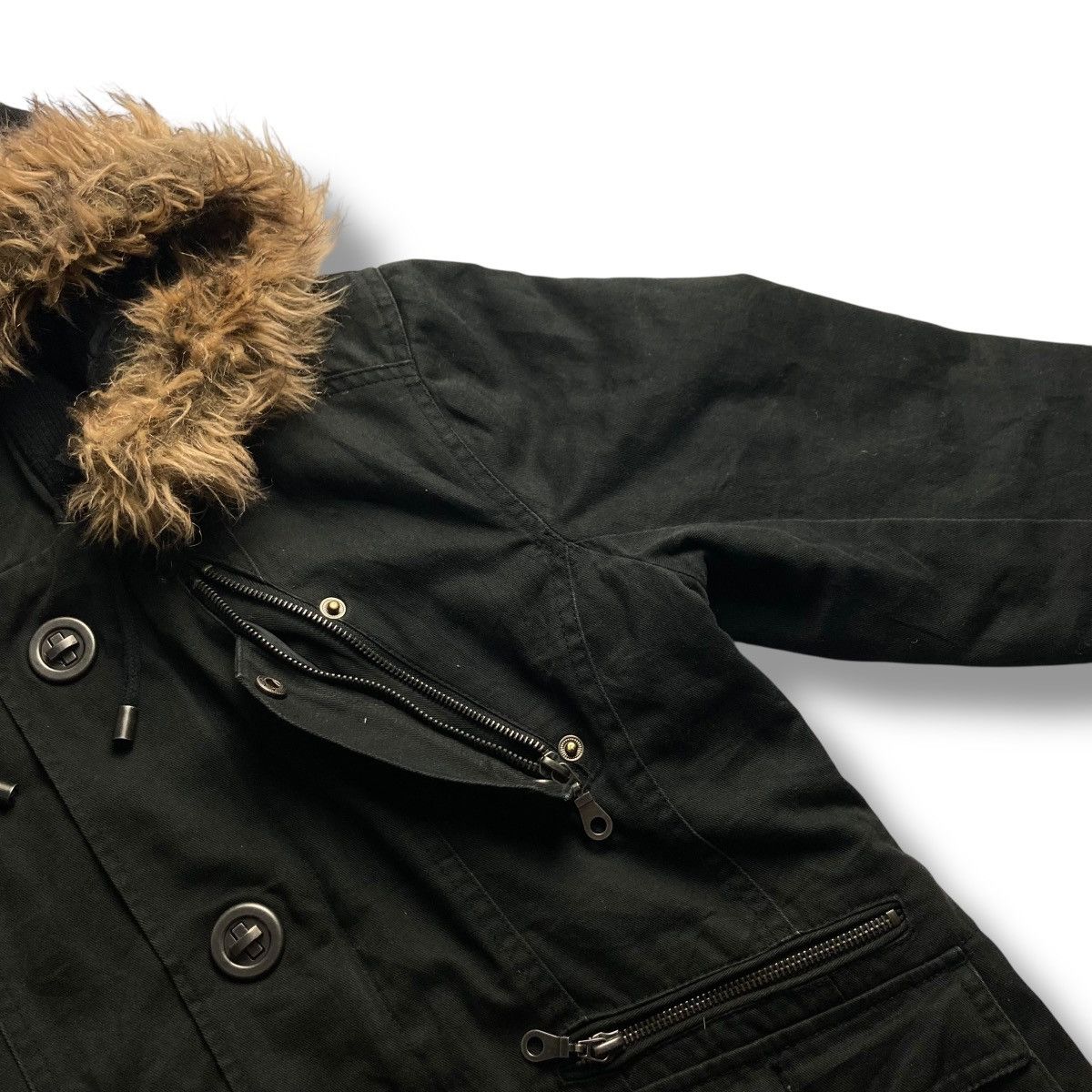 If Six Was Nine 🇯🇵 IN THE ATTIC PUNK GOTHIC DETACHABLE FUR HOODIE JACKET Size US L / EU 52-54 / 3 - 8 Thumbnail