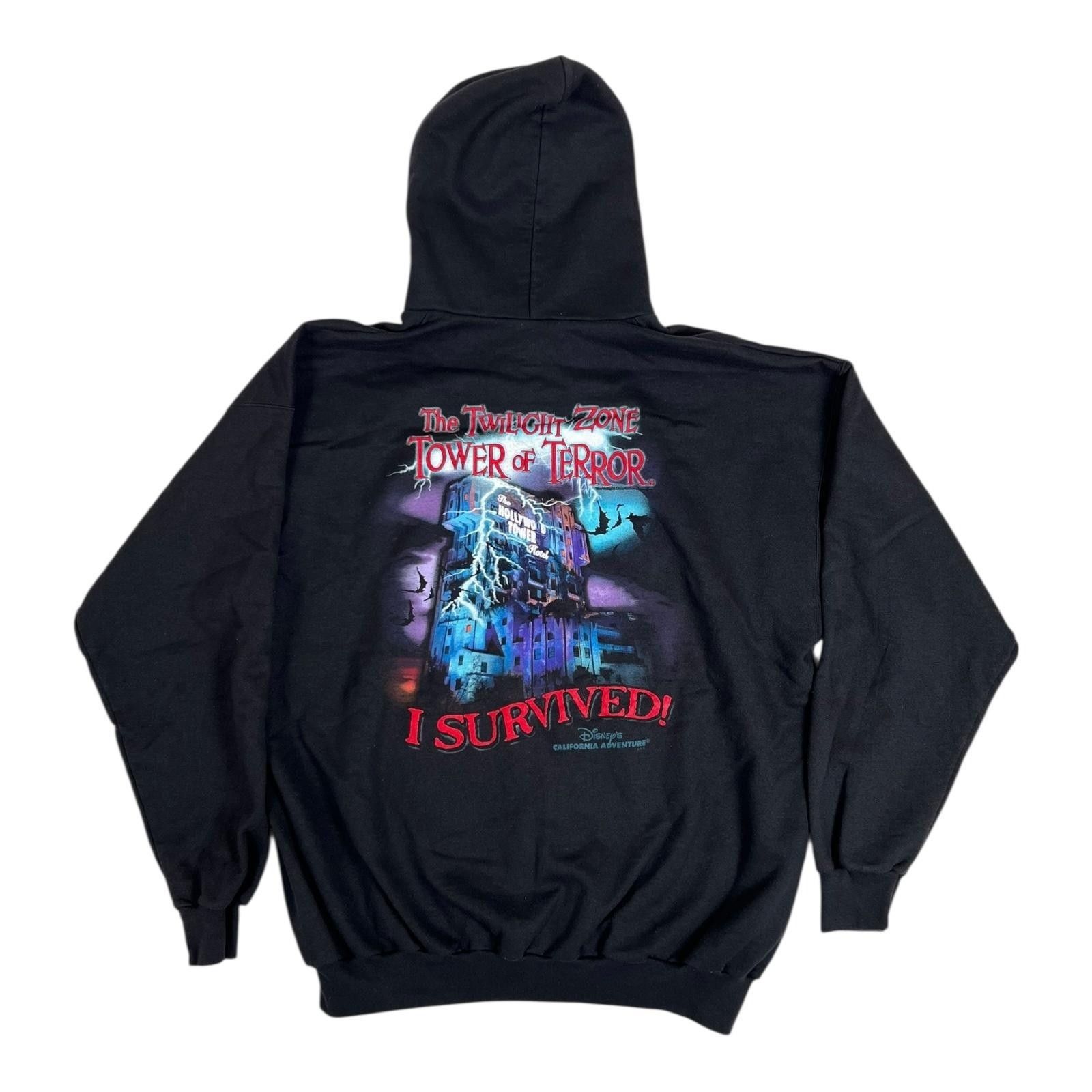 Disney Vintage Disney Twilight Zone Tower Of Terror Hoodie Mens XL Size US XL / EU 56 / 4 - 1 Thumbnail