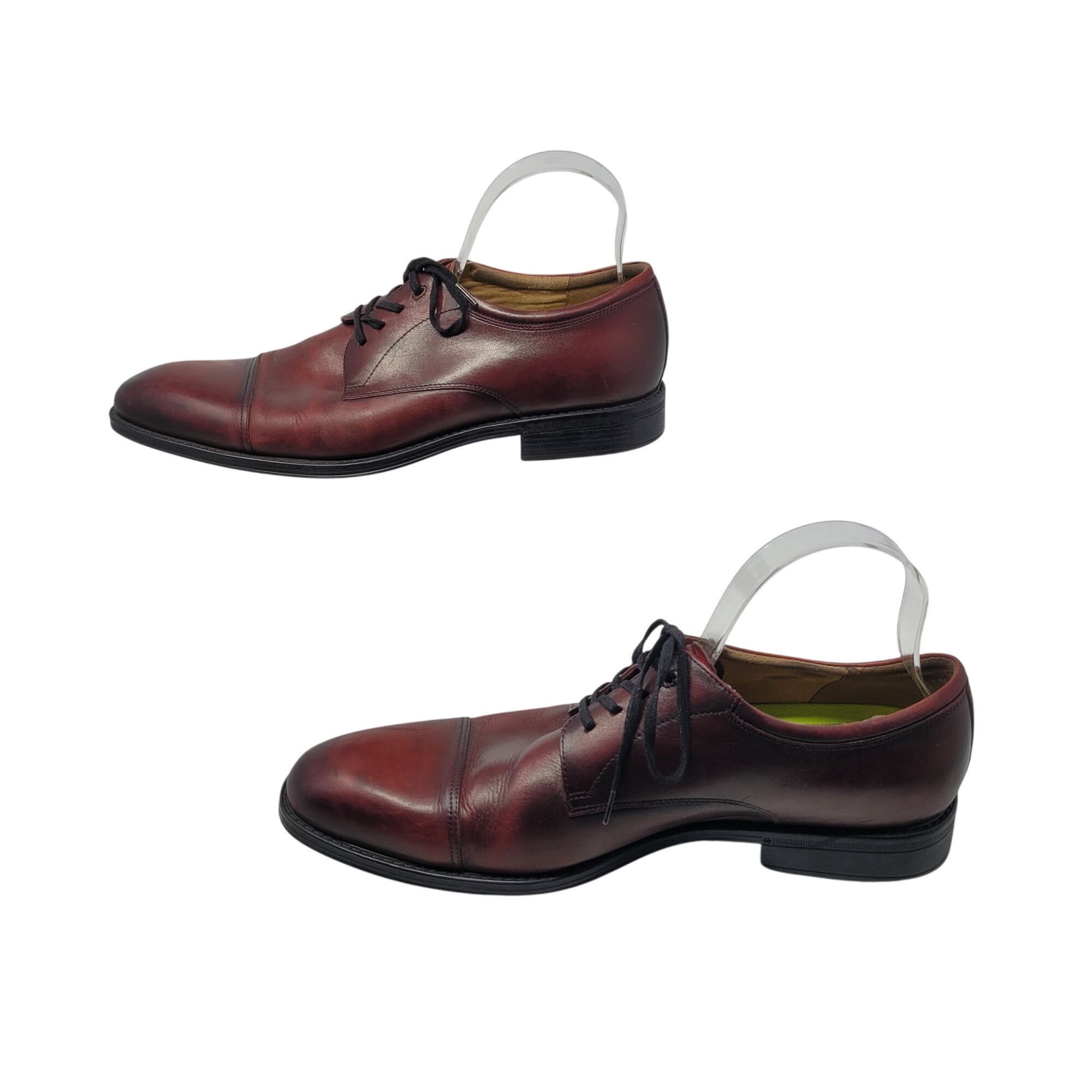 Florsheim Florsheim Mens Oxblood Burgundy Leather Cap Toe Oxford Shoes Size US 10 / EU 43 - 5 Thumbnail