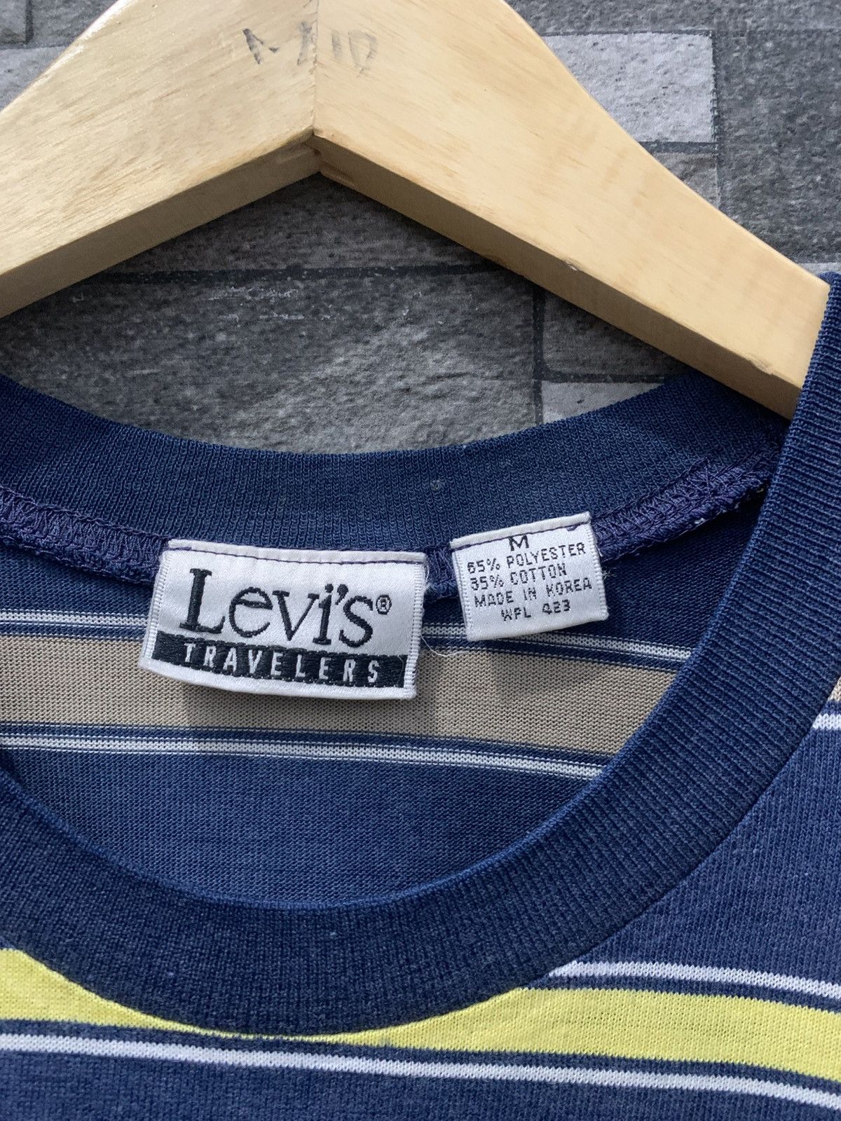 Levi's Vintage Clothing Vintage LEVI'S Striped Tee Size US L / EU 52-54 / 3 - 3 Thumbnail