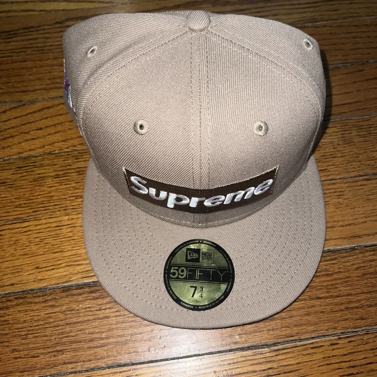 Supreme Supreme Grinch Box Logo New Era Fitted Hat Khaki Size 7 3/4 Size ONE SIZE - 5 Thumbnail