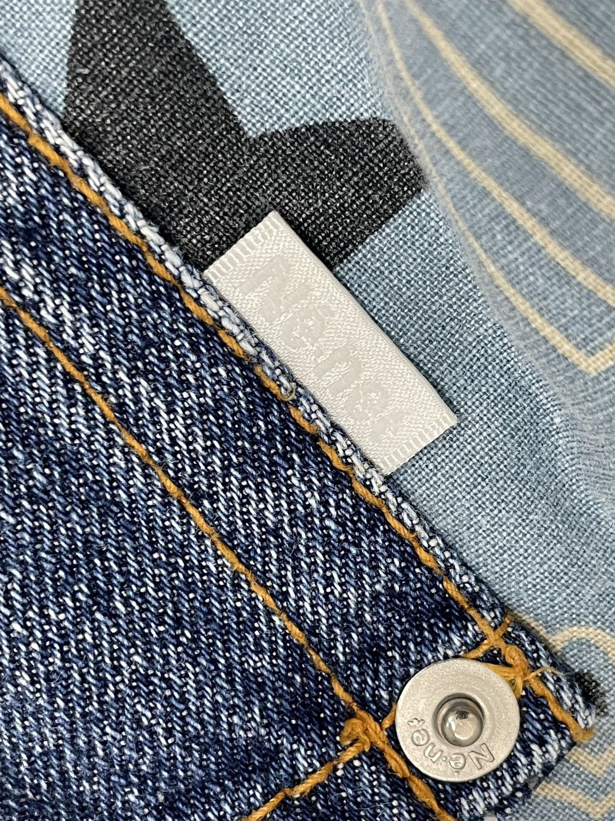 Other Rare Ne-Net by Issey Miyake Denim Pattern Size US 29 - 20 Thumbnail