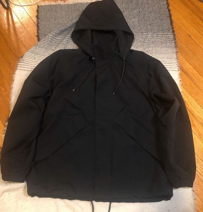 Auralee Hooded Blouson Wool Max Canvas Black | Grailed