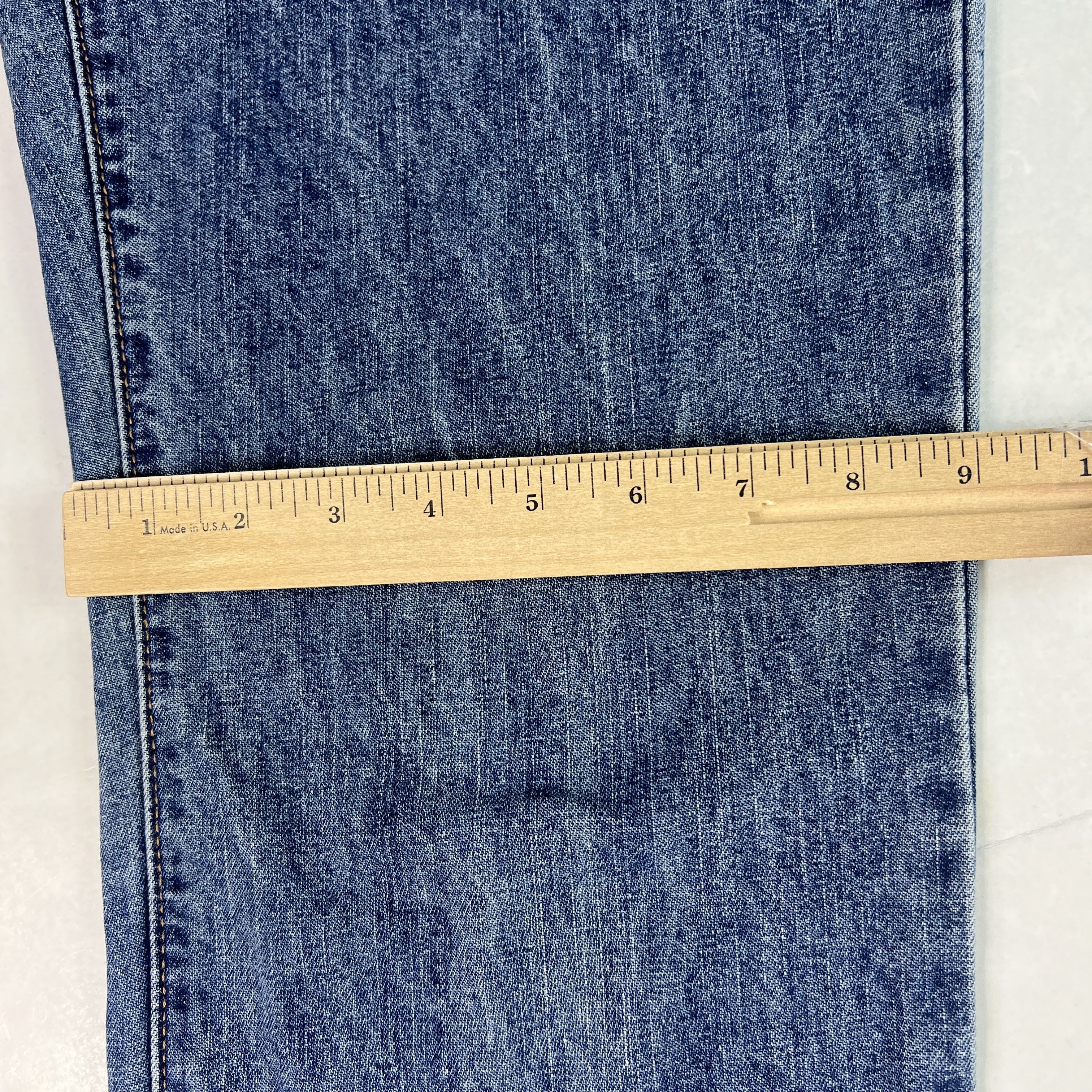 Calvin Klein VTG Calvin Klein Jeans Mid Rise Boot Cut Blue Faded Denim Size 32" / US 10 / IT 46 - 18 Thumbnail