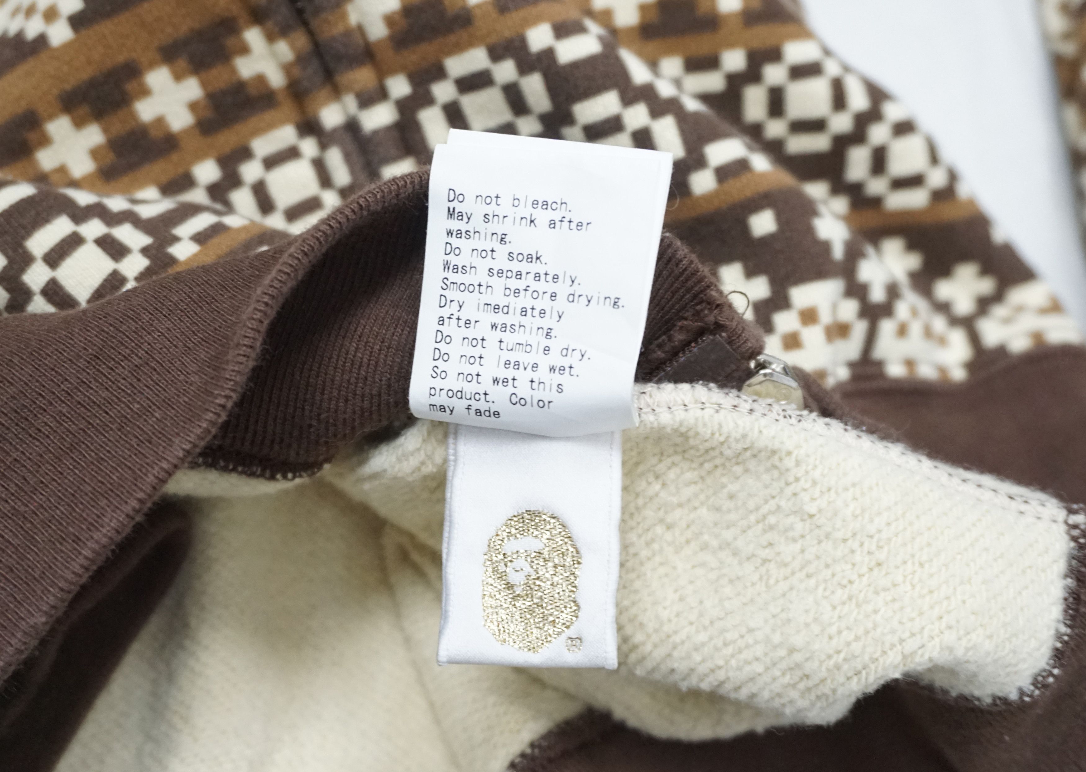 Bape Bape diamond Print Hoodie Shirt Size US L / EU 52-54 / 3 - 7 Thumbnail