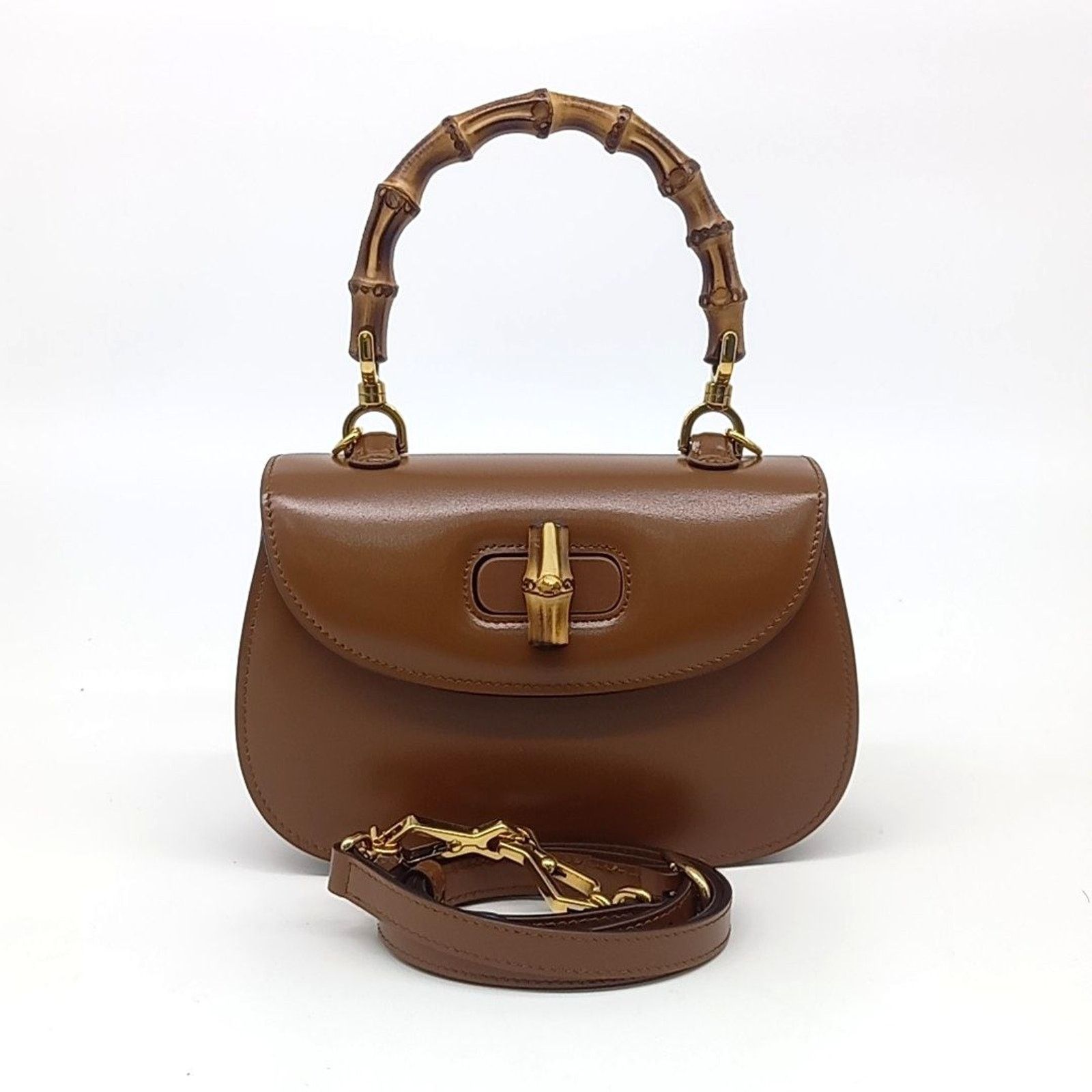 グッチ　バンブー Gucci Bamboo 1947 Small Top Handle Bag (675797) (10153654)