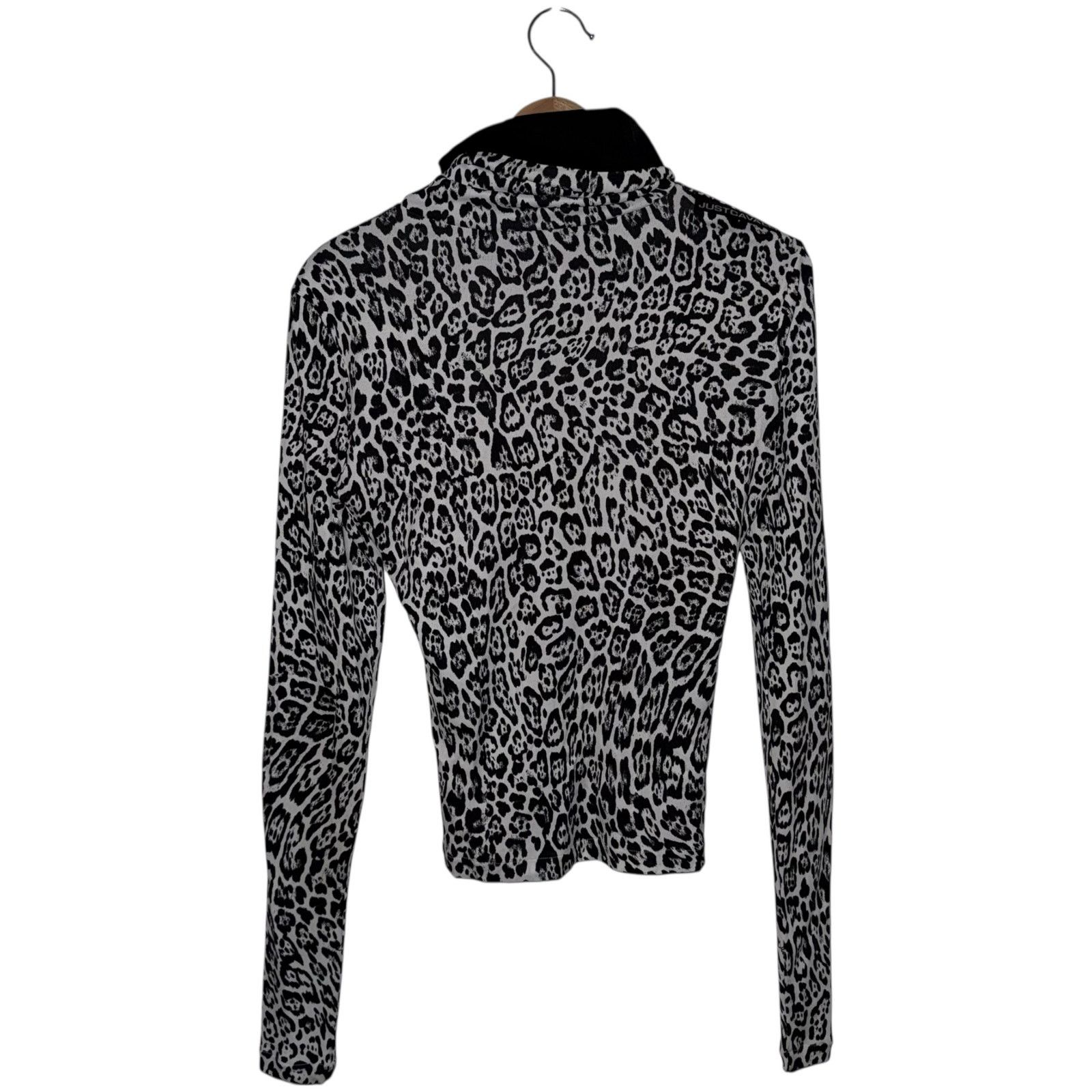 Just Cavalli Just Cavalli Leopard Print Top Funnel Neck IT 44 US Large Size M / US 6-8 / IT 42-44 - 12 Thumbnail