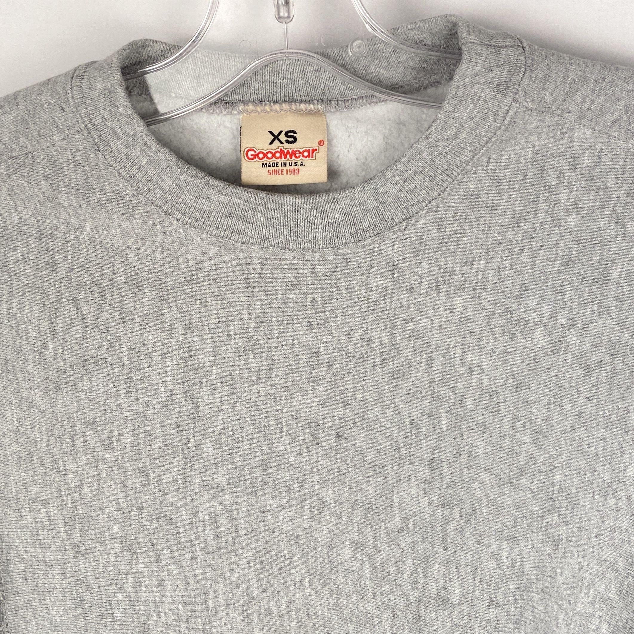 Other GOODWEAR S-CURVE RAGLAN FLEECE HEATHER GREY CREW SWEATSHIRT Size US XS / EU 42 / 0 - 2 Thumbnail