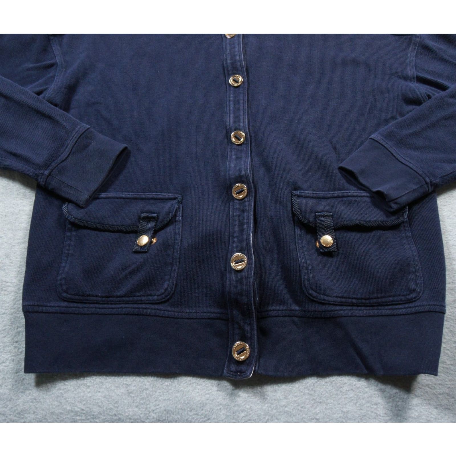 Ralph Lauren Lauren Ralph Lauren Sweater Womens Large Blue Button Front Pockets Casual Cotton Size L / US 10 / IT 46 - 3 Thumbnail