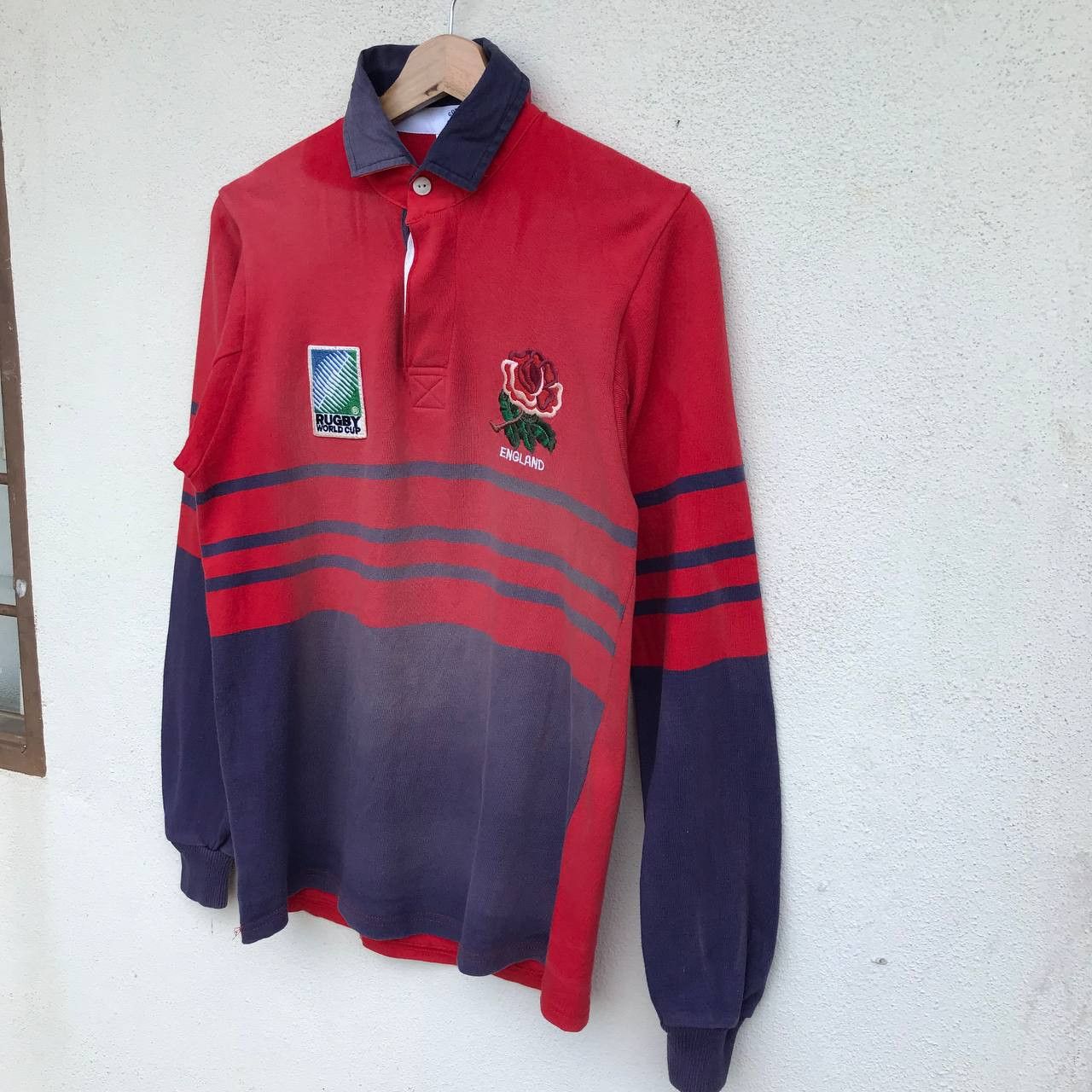 Vintage VINTAGE RUGBY ENGLAND CLASSIC POLO FADED SMALL Size US S / EU 44-46 / 1 - 7 Thumbnail