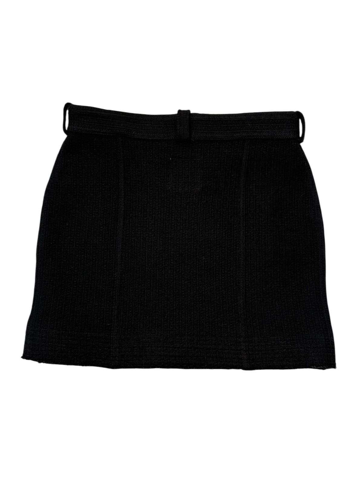 Chanel CHANEL SPORTS LINE 2008 BLACK WOOL TWEED MINI SKIRT 34 XS Size 25" / US 0 / IT 36 - 17 Thumbnail