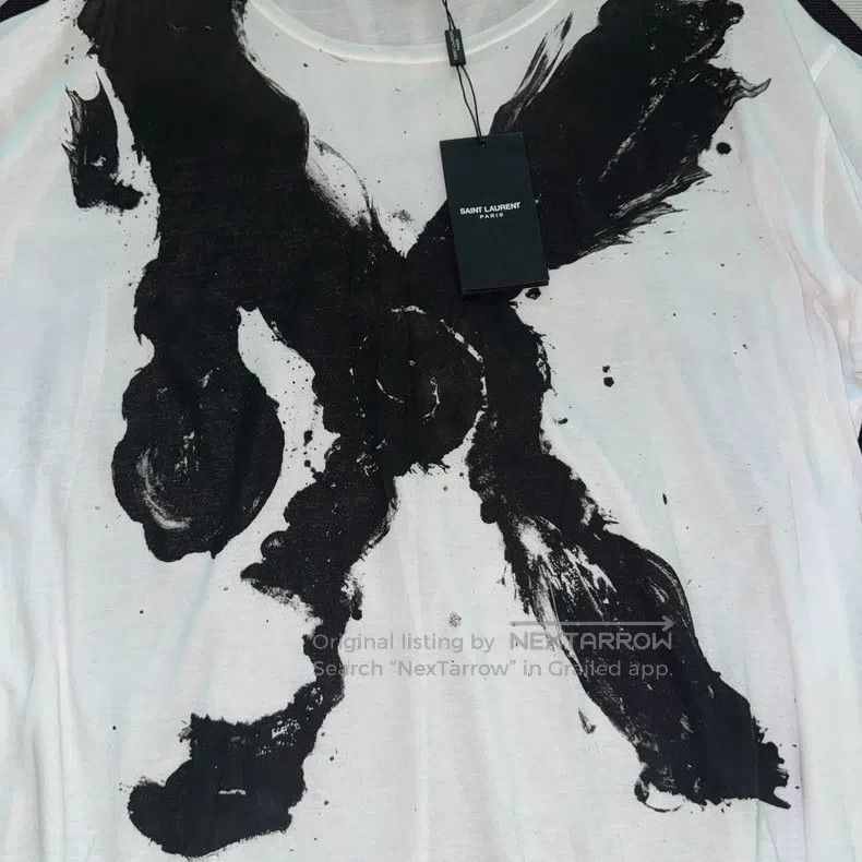 Saint Laurent Paris Saint Laurent Paris Ink Wash Grandeur Short Sleeve Size US XXL / EU 58 / 5 - 3 Thumbnail