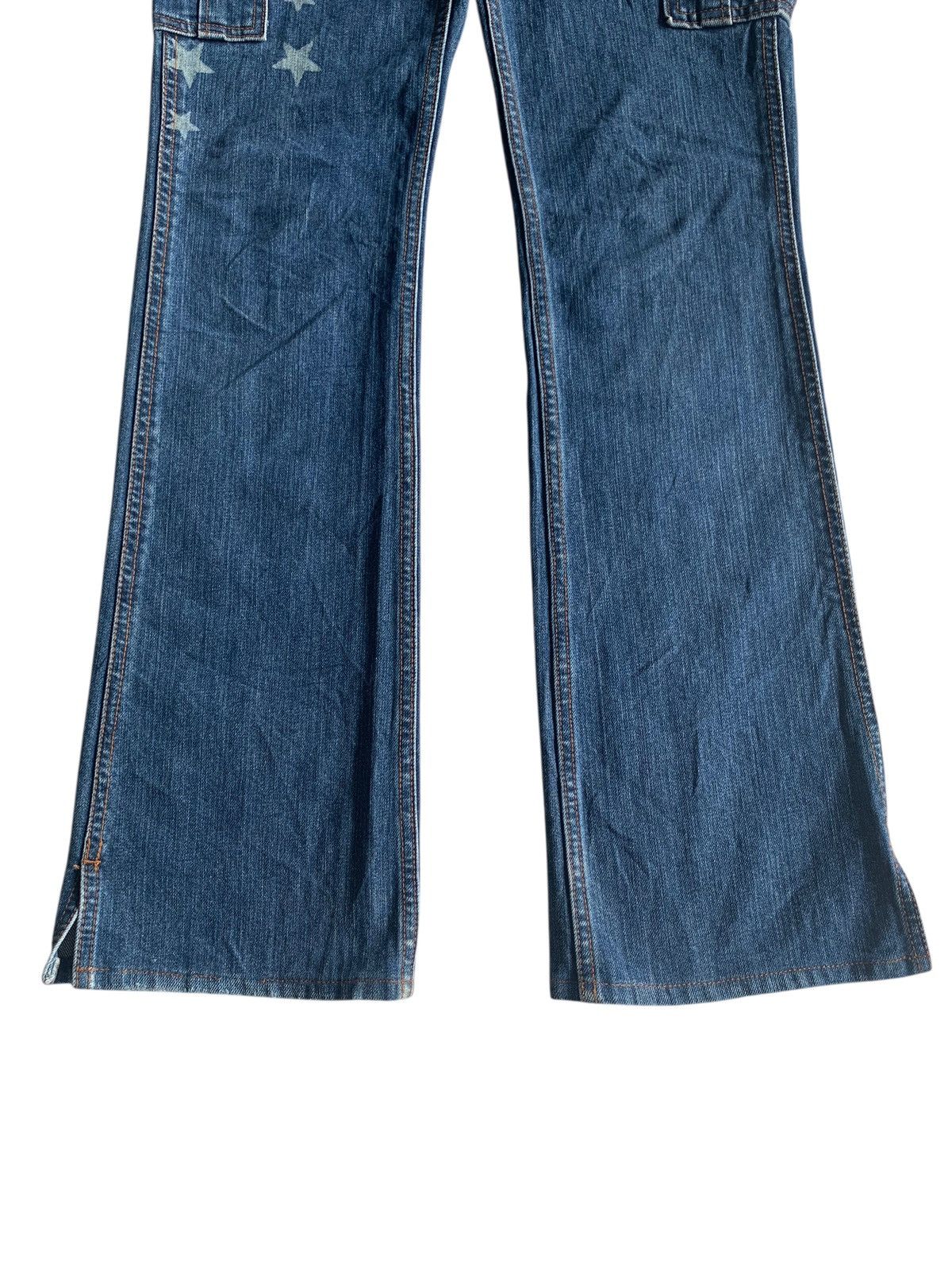 Kapital RARE💥HYSTERIC GLAMOUR STAR FLARED REPAIRED DISTRESSED DENIM Size US 30 / EU 46 - 6 Thumbnail