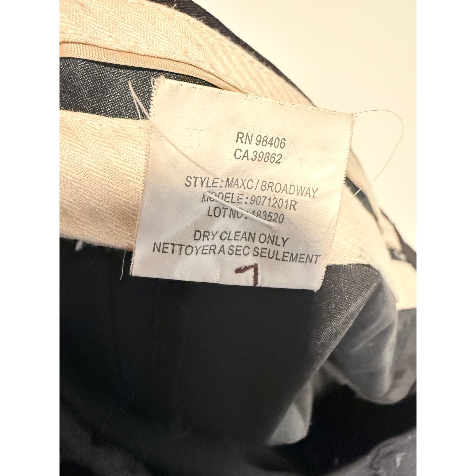 Theory Theory Black Wool Blend Tailored Pants Women Size 4 - B022 Size 27" / US 4 / IT 40 - 8 Thumbnail