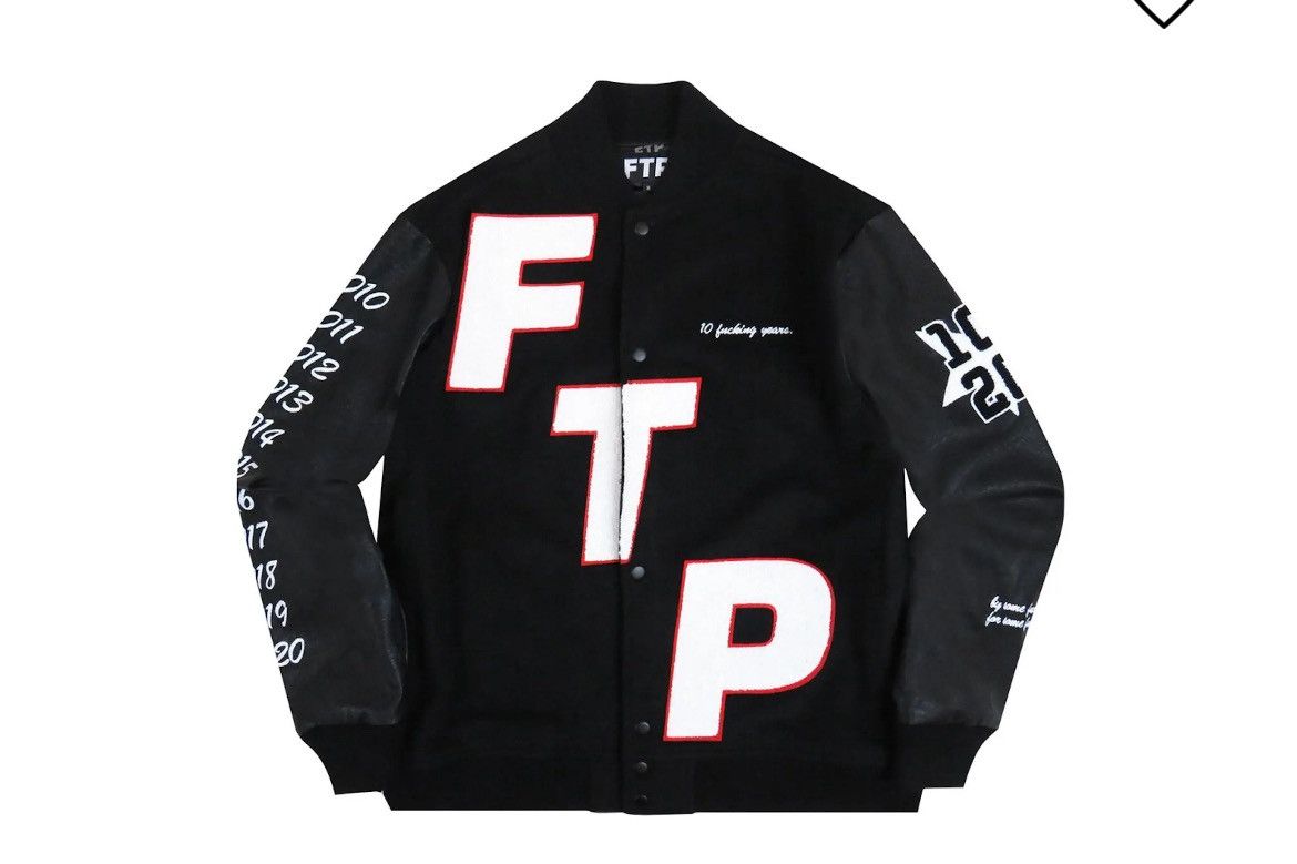 Fuck The Population Fuck the population 10 year anniversary varsity jacket Size US L / EU 52-54 / 3 - 1 Thumbnail
