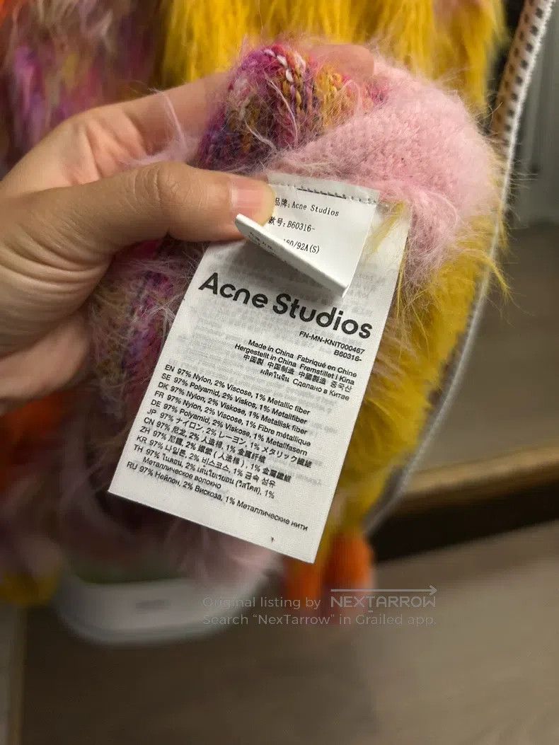 Acne Studios Acne Studios Colorful Striped Long Fleece Sweater Size S / US 4 / IT 40 - 5 Thumbnail