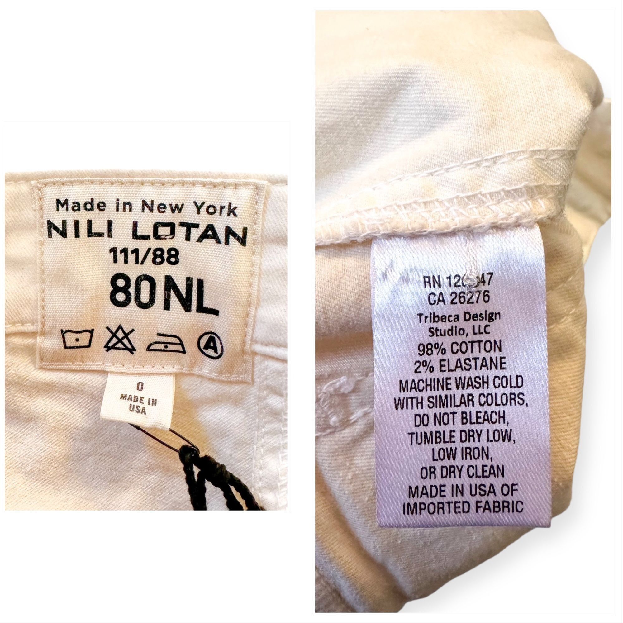 Nili Lotan Nili Lotan Cropped Military Pants, Eggshell, Size 0, Ankle Z Size 25" / US 0 / IT 36 - 4 Thumbnail