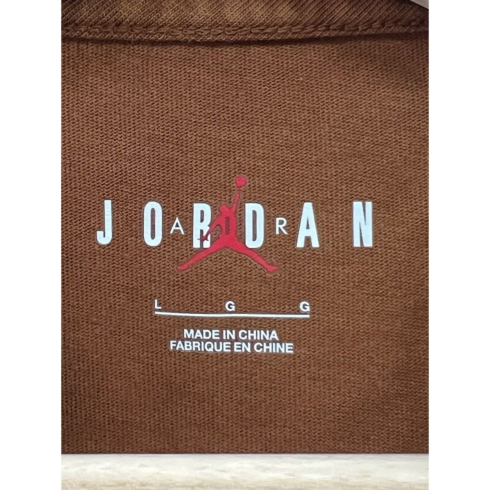 Jordan Brand Air Jordan Oversized Graphic Tee Brown Size Large FN5375-245 Size L / US 10 / IT 46 - 3 Thumbnail