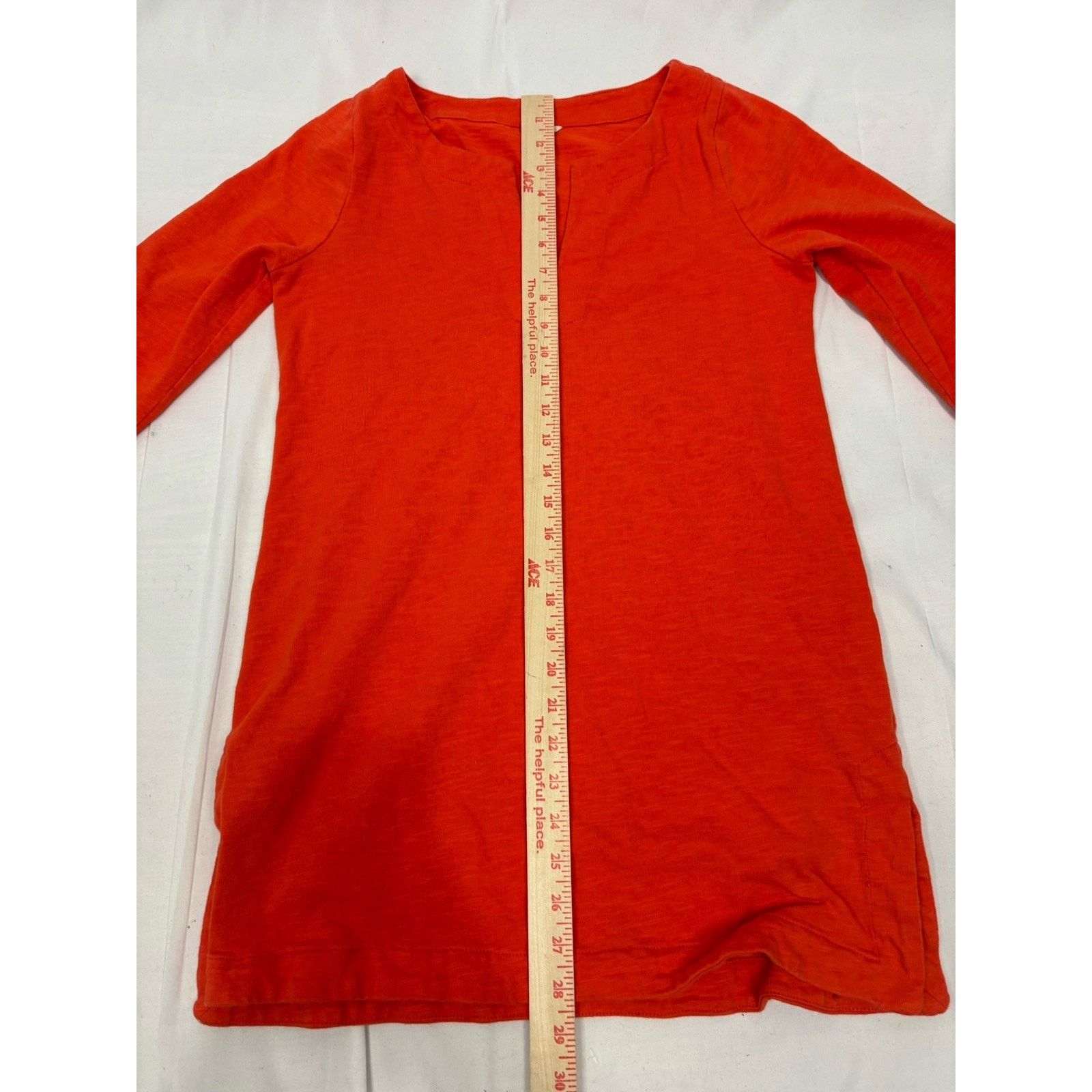 J.Crew J Crew Women’s S Orange Tunic Top Mini Dress 3/4 Sleeve Size S / US 4 / IT 40 - 6 Thumbnail