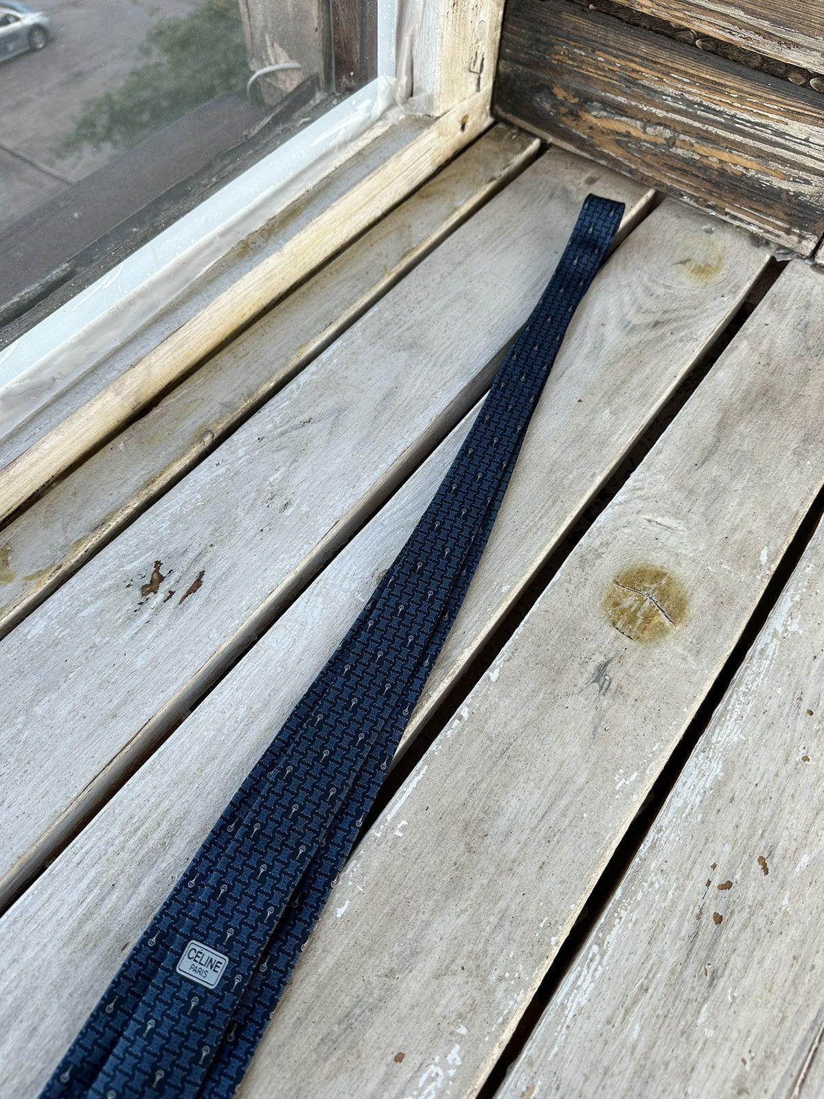 Celine × Vintage ❗️RARE Celine luxury silk tie vintage paris hand made Size ONE SIZE - 5 Thumbnail