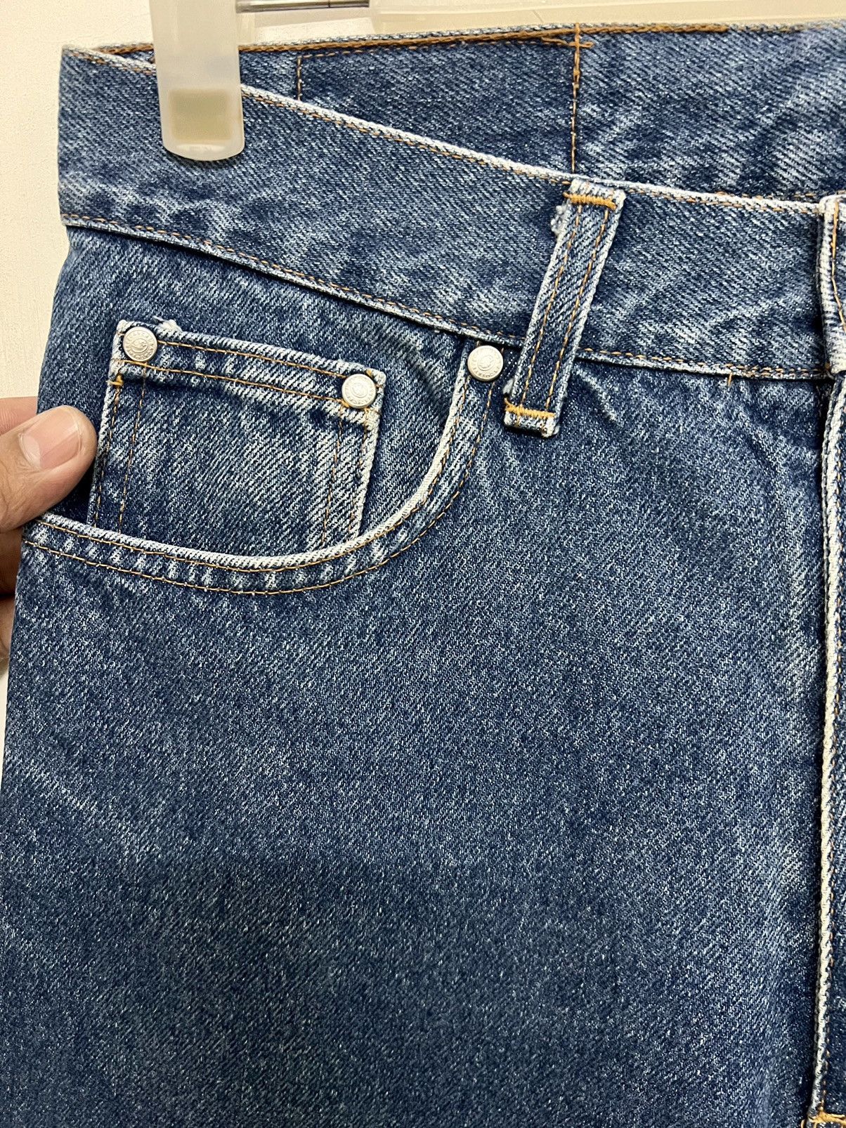 Jean Charles De Castelbajac × Le Grande Bleu (L.G.B.) × Vintage Vintage 90s Castelbajac Blue Wash Flared Jeans Size US 29 - 7 Thumbnail