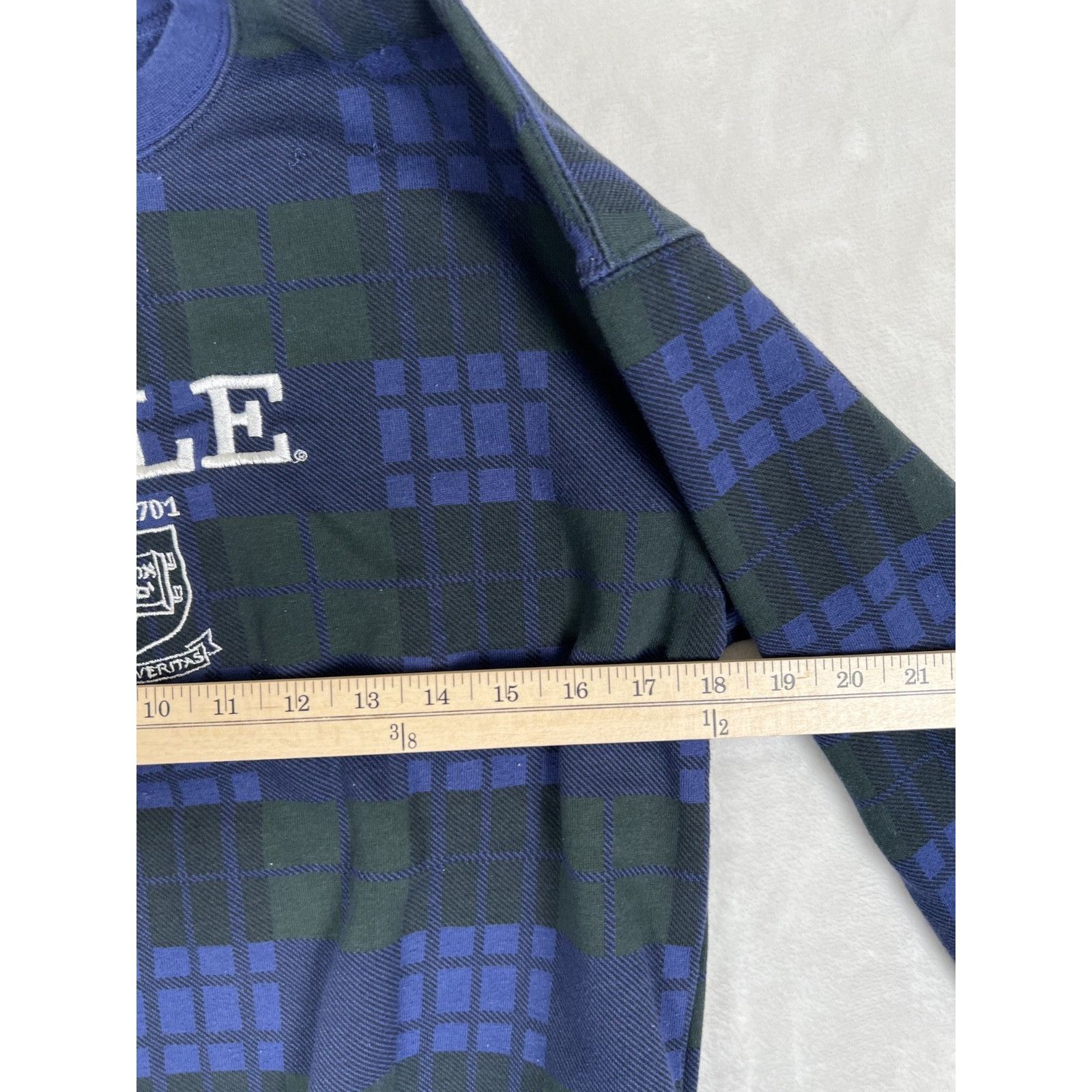 Other Vintage Yale University Womens Small Blue Plaid Embroidered Size S / US 4 / IT 40 - 5 Thumbnail