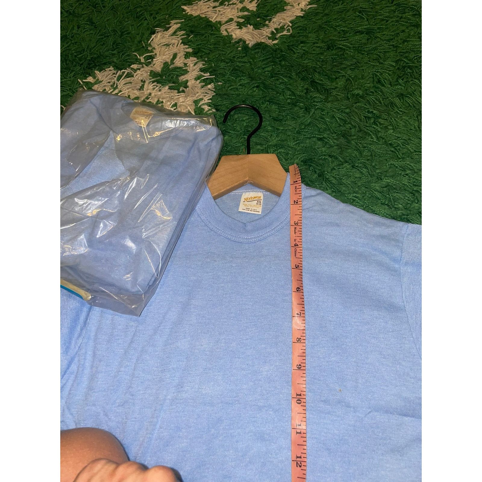 Other Women's Sportswear Light Blue Crop Top Blank Shirt Tee XS Size XS / US 0-2 / IT 36-38 - 9 Thumbnail