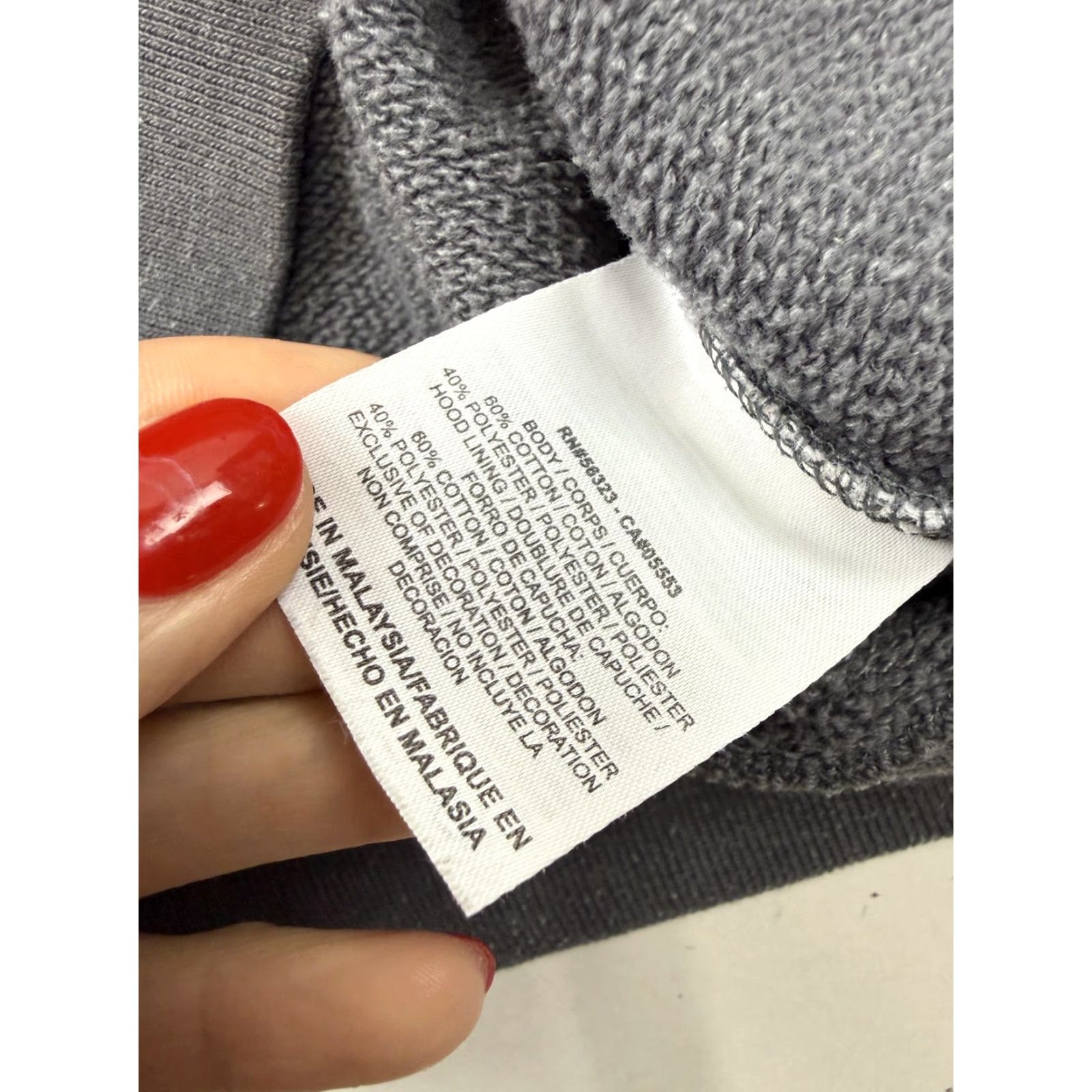 Nike Nike Hoodie Mens Medium Gray Full Zip Big Logo Sample Sweatshirt 545653-021 Size US M / EU 48-50 / 2 - 7 Thumbnail