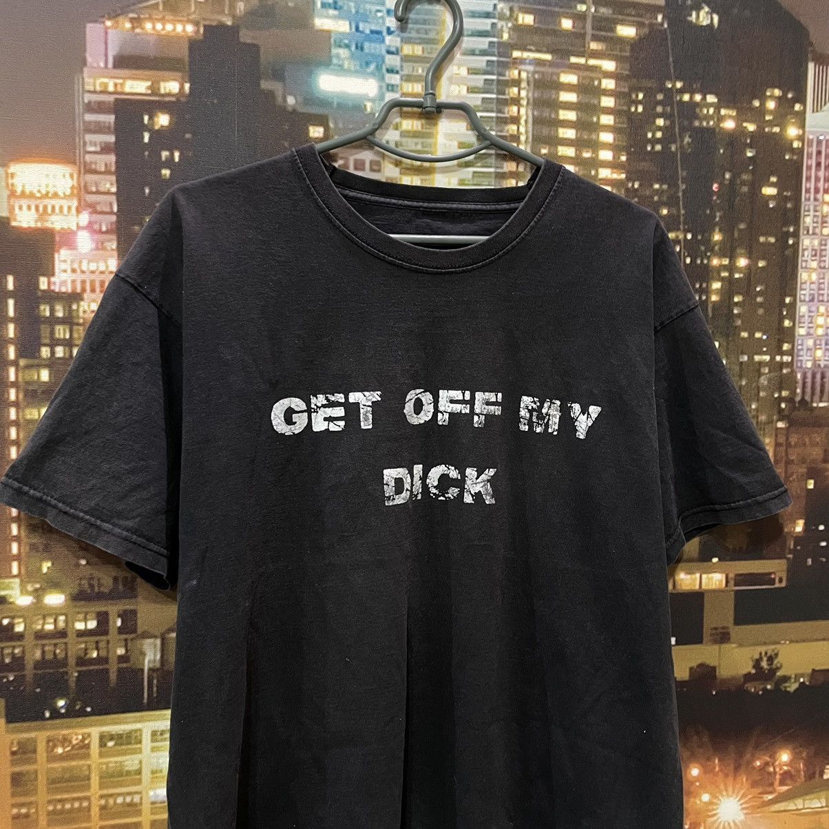 Band Tees VINTAGE 90S HUMOR TEE GET OFF MY DICK PENIS FUNNY PORNO XXX Size US L / EU 52-54 / 3 - 2 Thumbnail