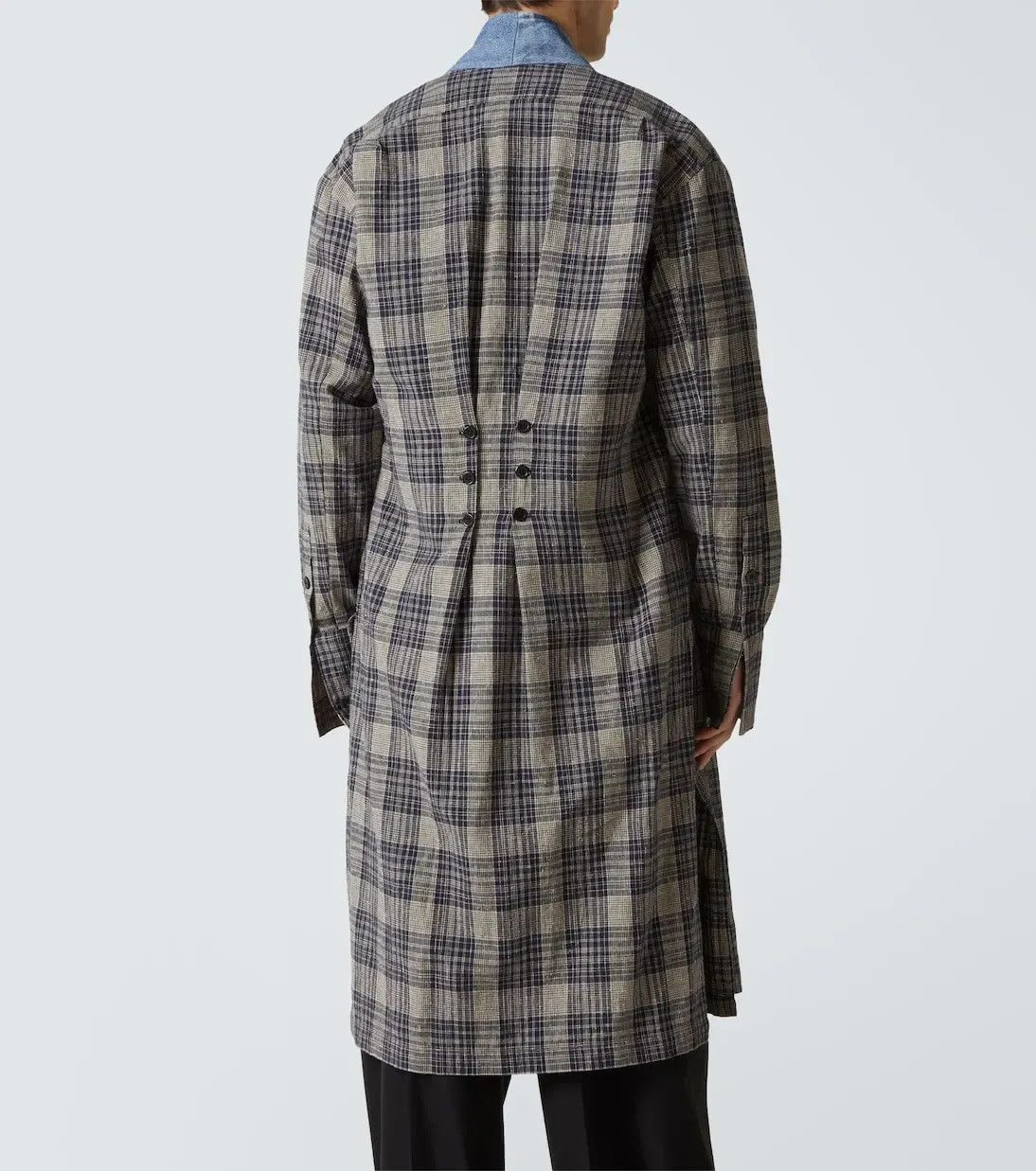 Greg Lauren $1.6K Greg Lauren Plaid Long Denim-Trim GL1 Kimono Robe Size US M / EU 48-50 / 2 - 3 Thumbnail