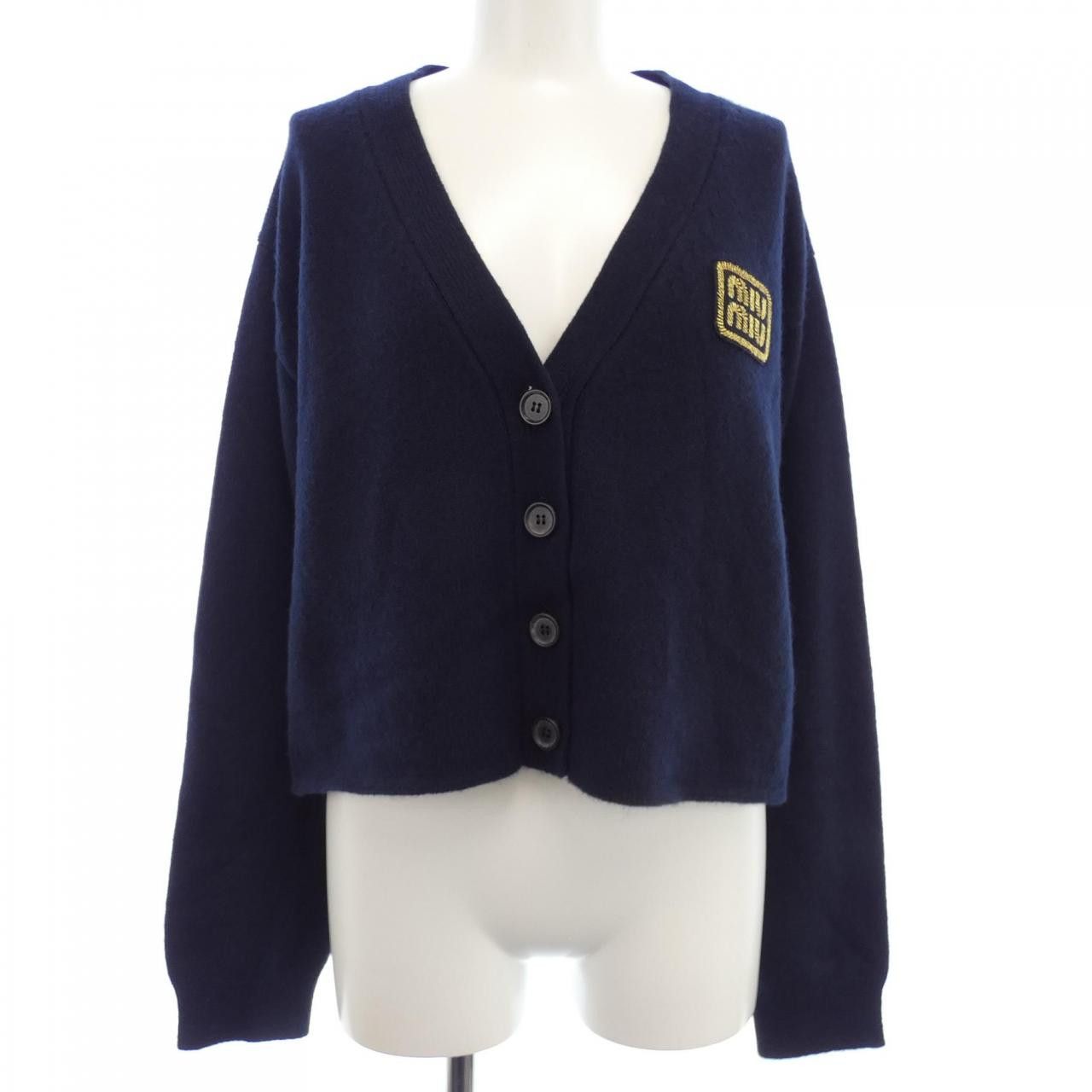 Miu Miu Miu Miu Miu Miu 100% Cashmere Cardigan Others Tops MMF865 SOOO 103Z DUTY FREE for USA Size ONE SIZE - 1 Thumbnail