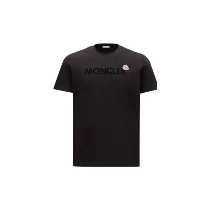 Moncler Moncler Men's Solid Round Neck Short-Sleeve T-Shirt Size US M / EU 48-50 / 2 - 1 Thumbnail
