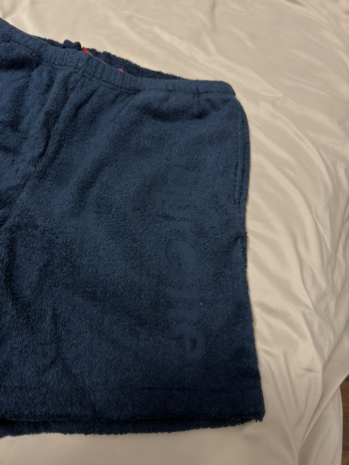 Supreme Terry Cloth Logo Short Navy Blue Medium SS18