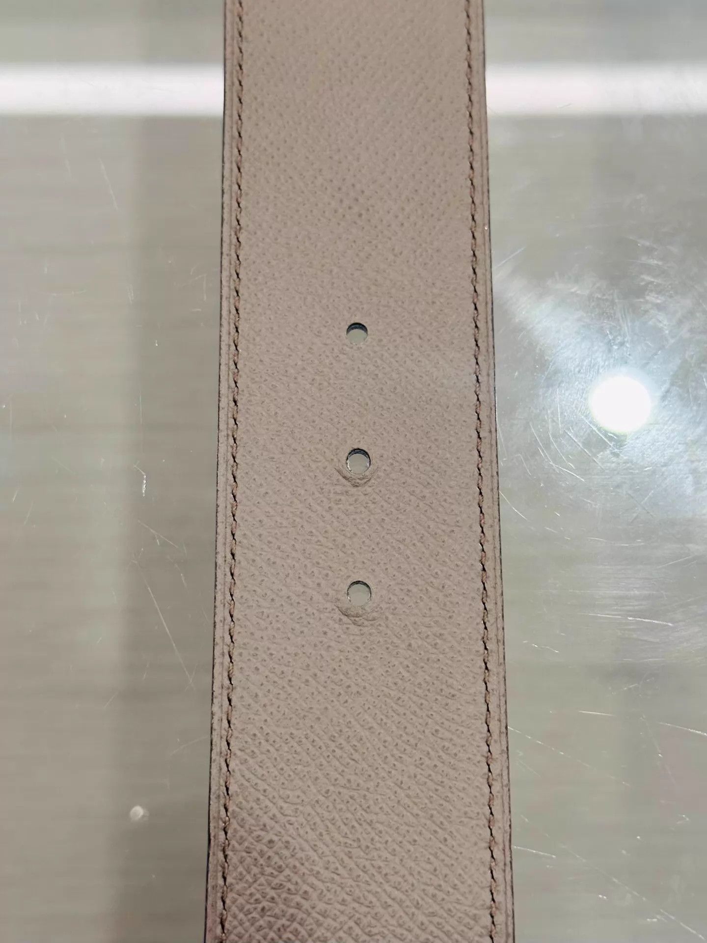 Hermes Hermes Men's 4cm Black & Gray H Logo Belt 90 Size ONE SIZE - 7 Thumbnail