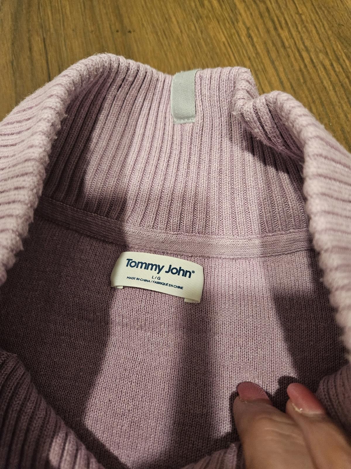 Designer Tommy John Cozy Lilac Waffle Knit Shirt & Joggers Set Size 36" / US 14 / IT 50 - 10 Thumbnail