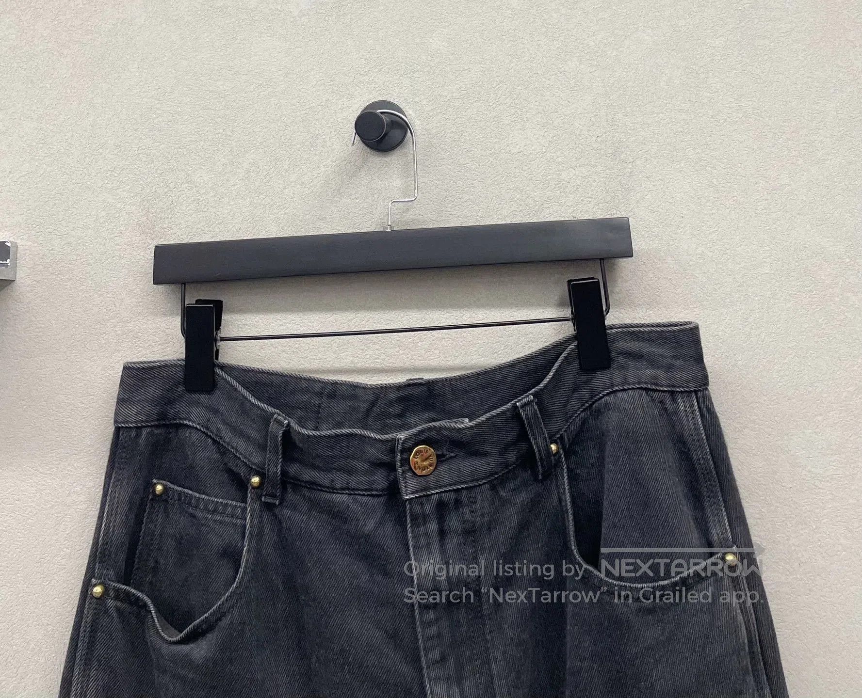 Louis Vuitton distressed black denim cargo pants size 33. Size US 33 - 5 Thumbnail
