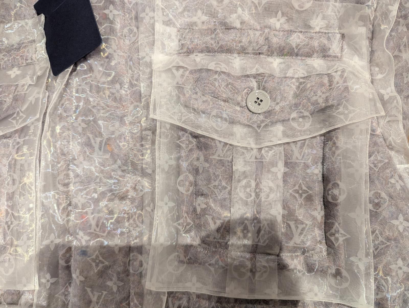 Louis Vuitton LOUIS VUITTON MONOGRAM ORGANZA PADDED PARKA - GREY Size US M / EU 48-50 / 2 - 4 Thumbnail