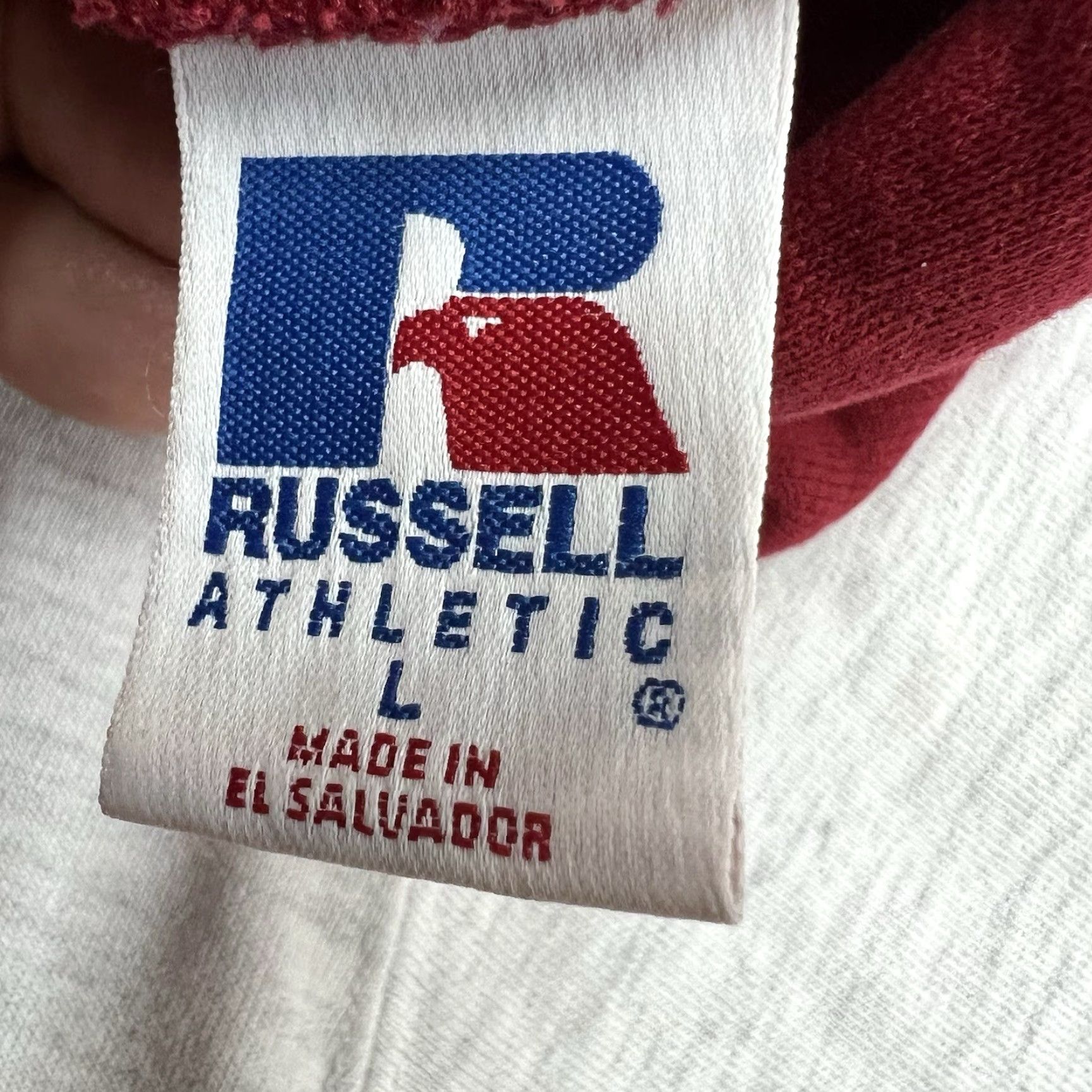Vintage VINTAGE Russell Ohio State University Hoodie Mens L Red University Graphic Print Hooded Pullover Winter Football 50 in Chest Mens Size US L / EU 52-54 / 3 - 7 Thumbnail